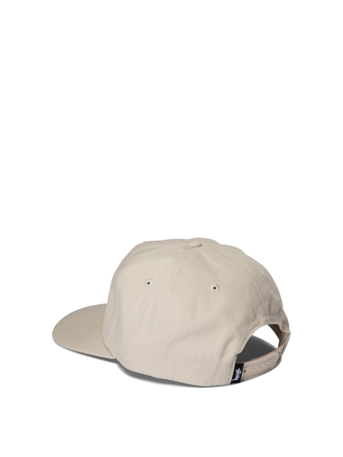 Stussy Mid-Depth Big Stock Snapback Hats in Natural for Men