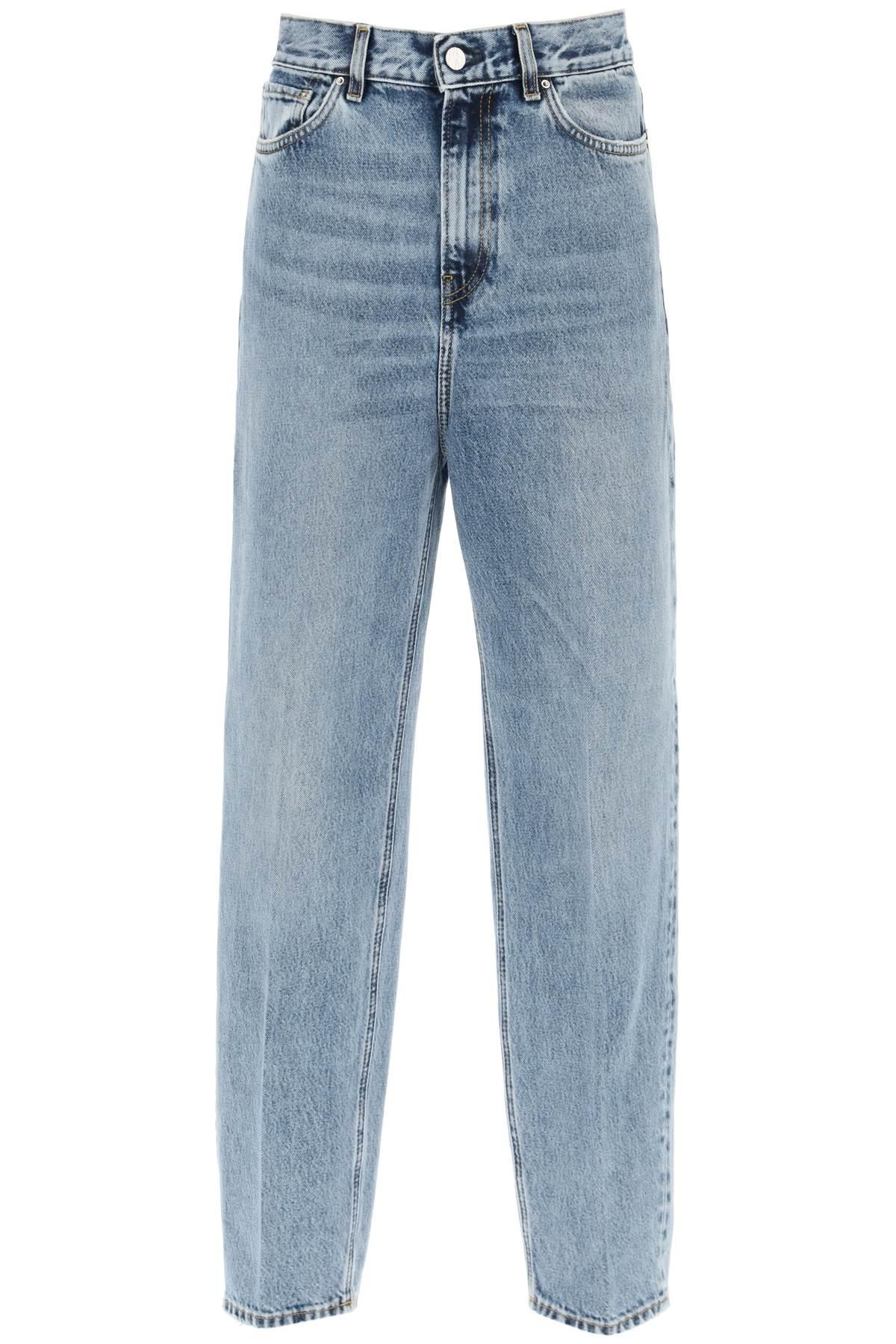 Totême Organic Denim Tapered Jeans in Blue | Lyst