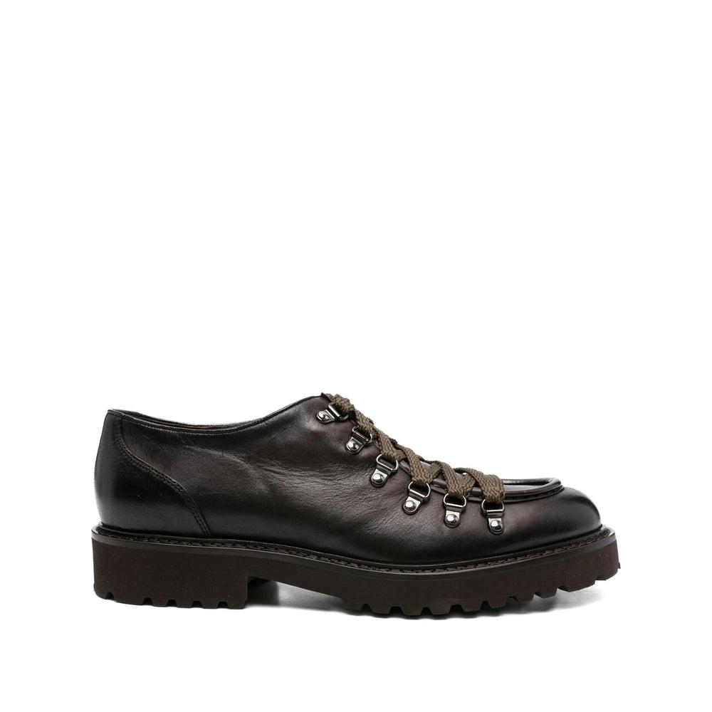 スニーカー Doucal's Leather-Trim Sneakers Men's leather sneaker | beige - Doucal's