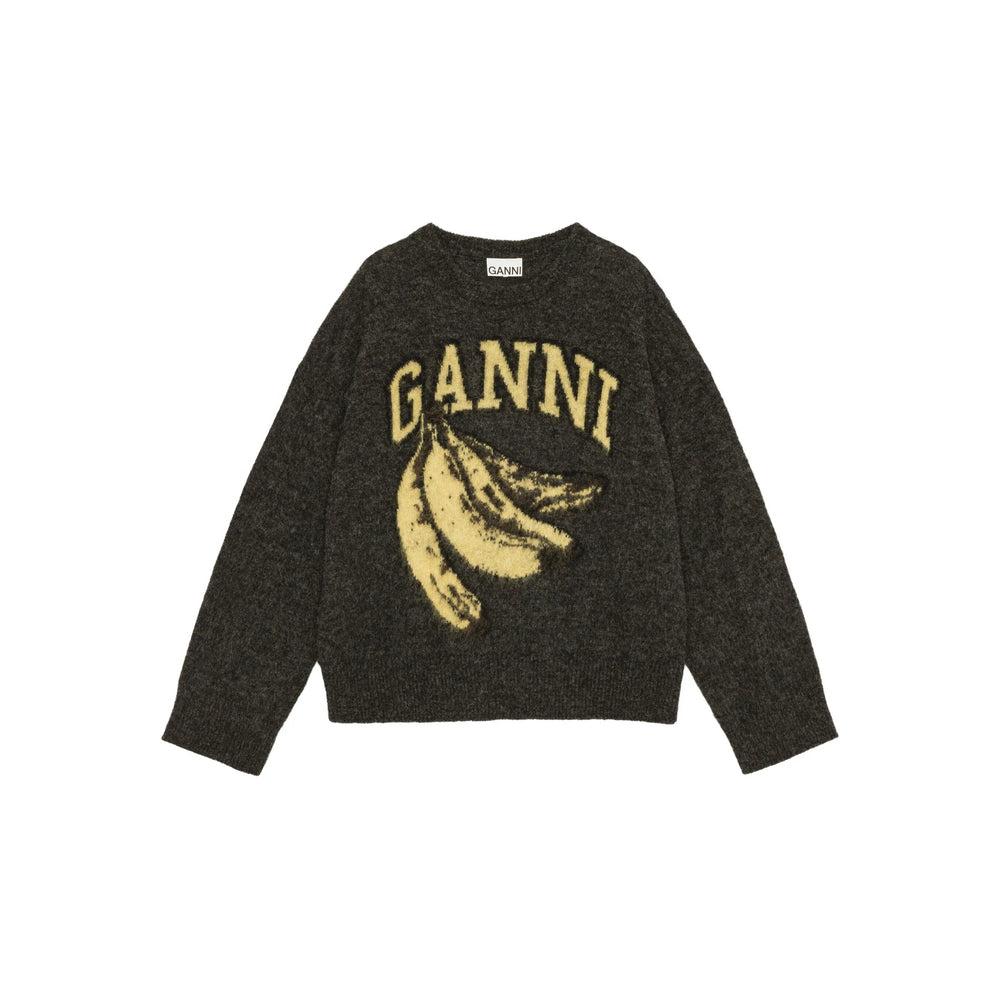 その他 Ganni FW24 SWEATSHIRT WITH LOGO (T4014_252) Sweatshirt with logo GANNI | Blondie Shop