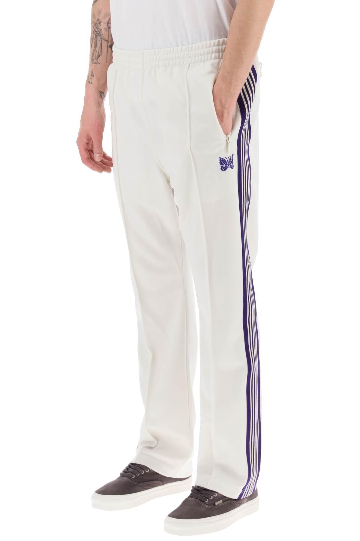 Needles narrow Track Pants With Side Bands in White for Men Lyst