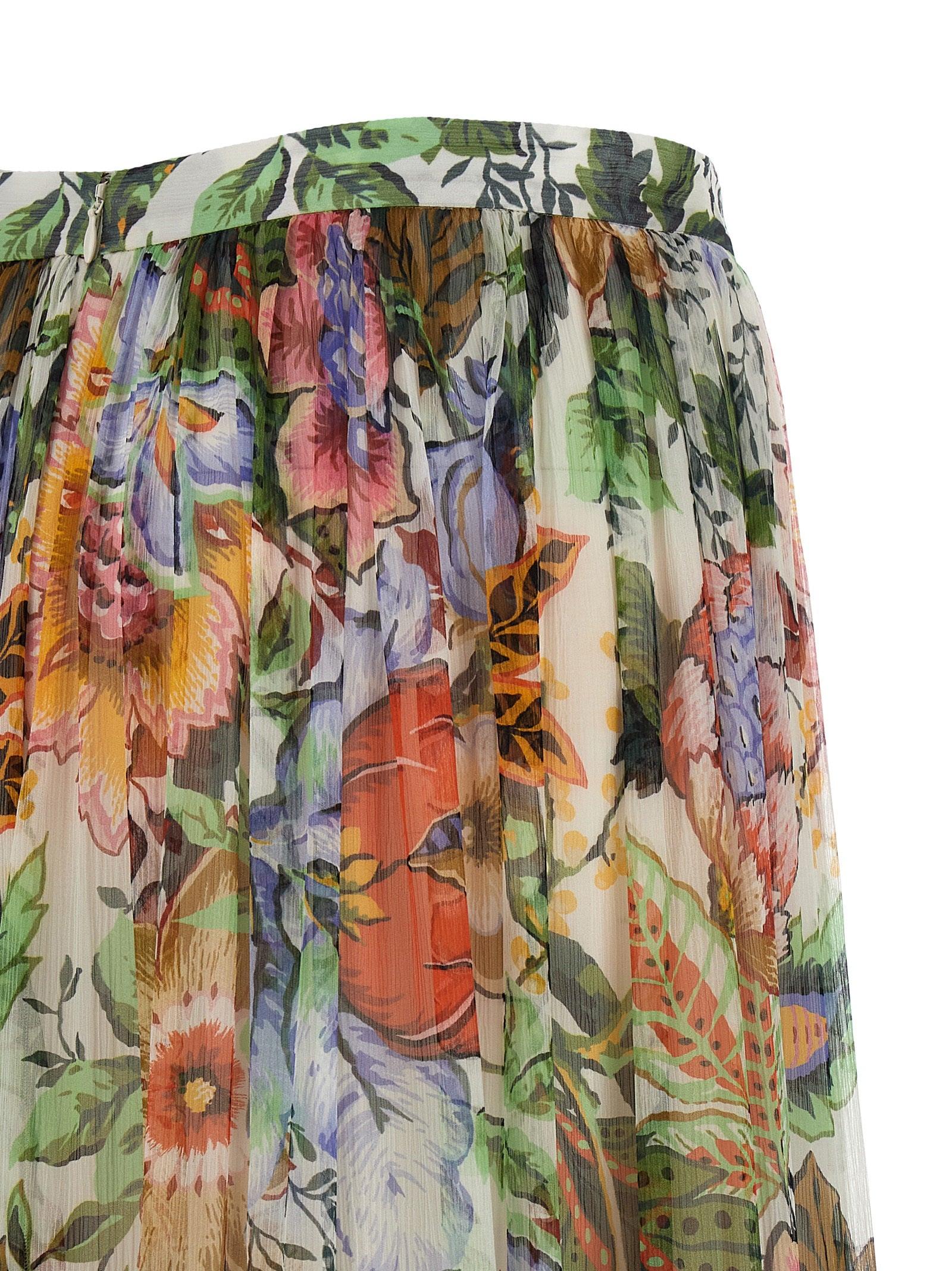 Long floral cheap skirts