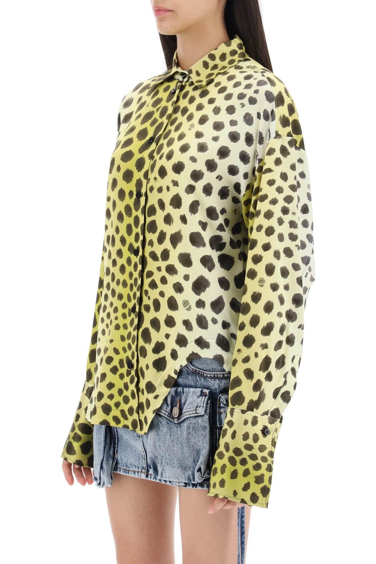 yellow cheetah print shirt