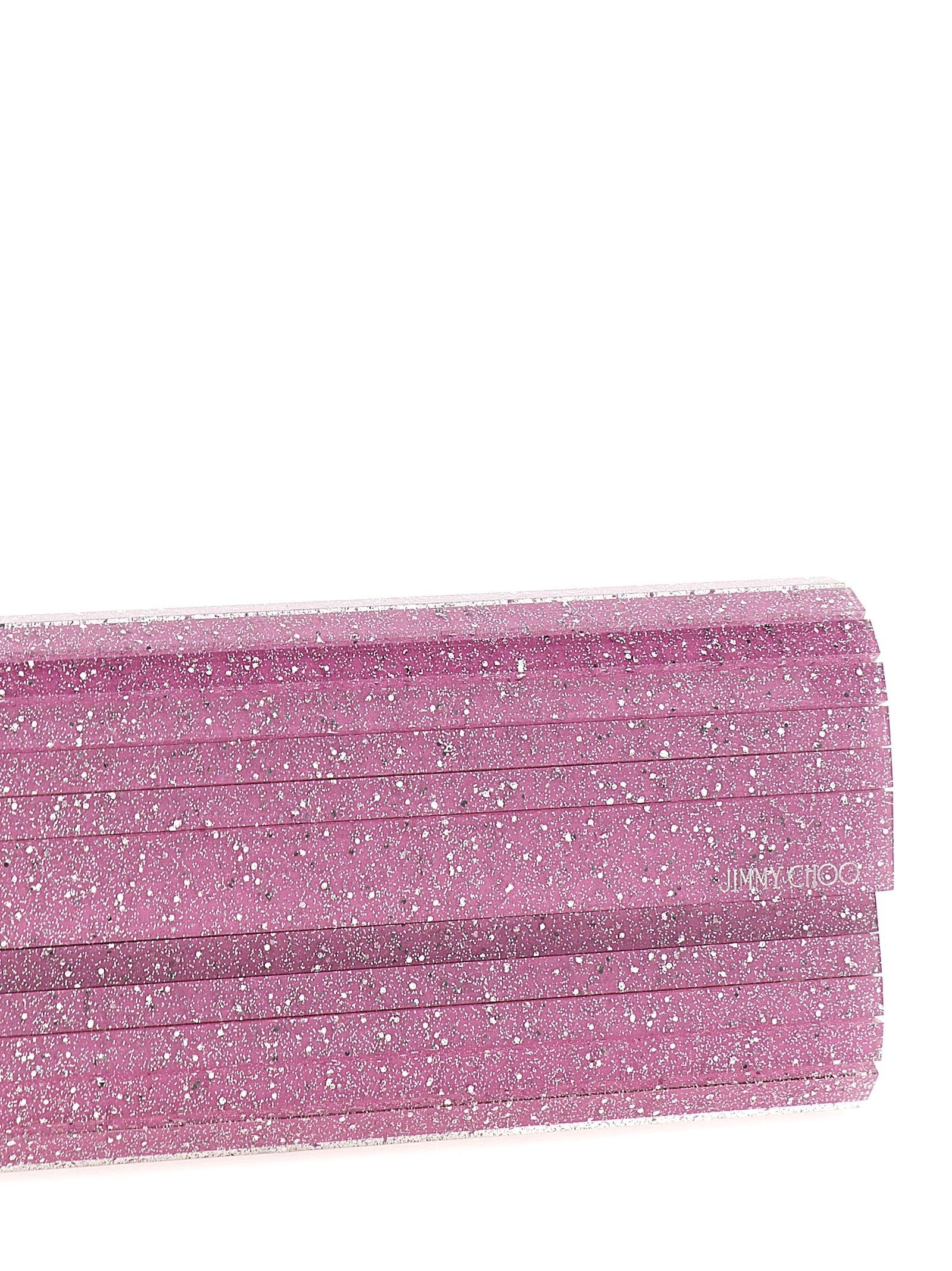 Jimmy choo sweetie glitter clutch hotsell
