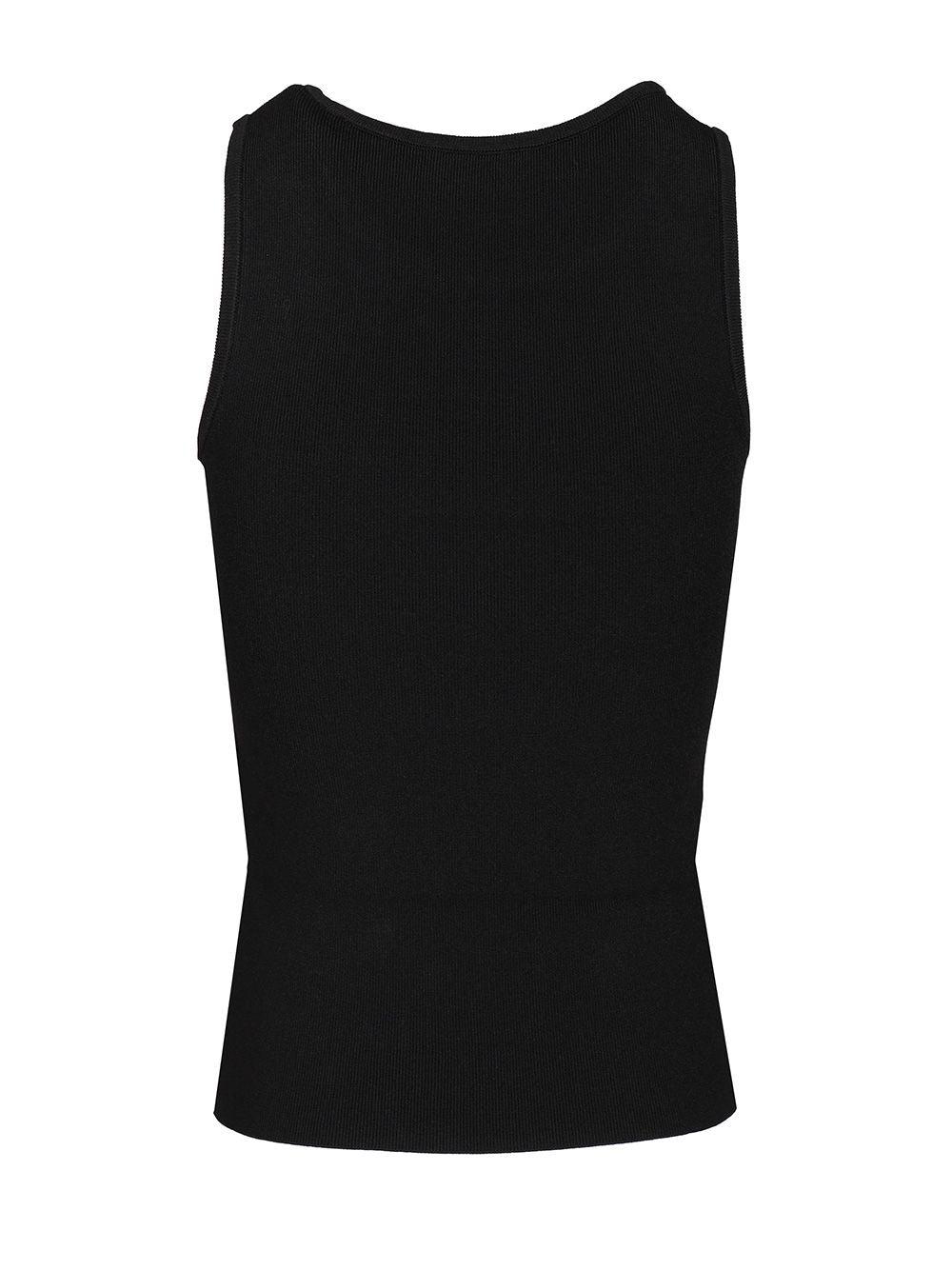 Tシャツ・カットソー BALENCIAGA BLACK ACTIVEWEAR SLEEVELESS TOP Balenciaga Sleeveless T-shirt Black Men's - SS24 - US