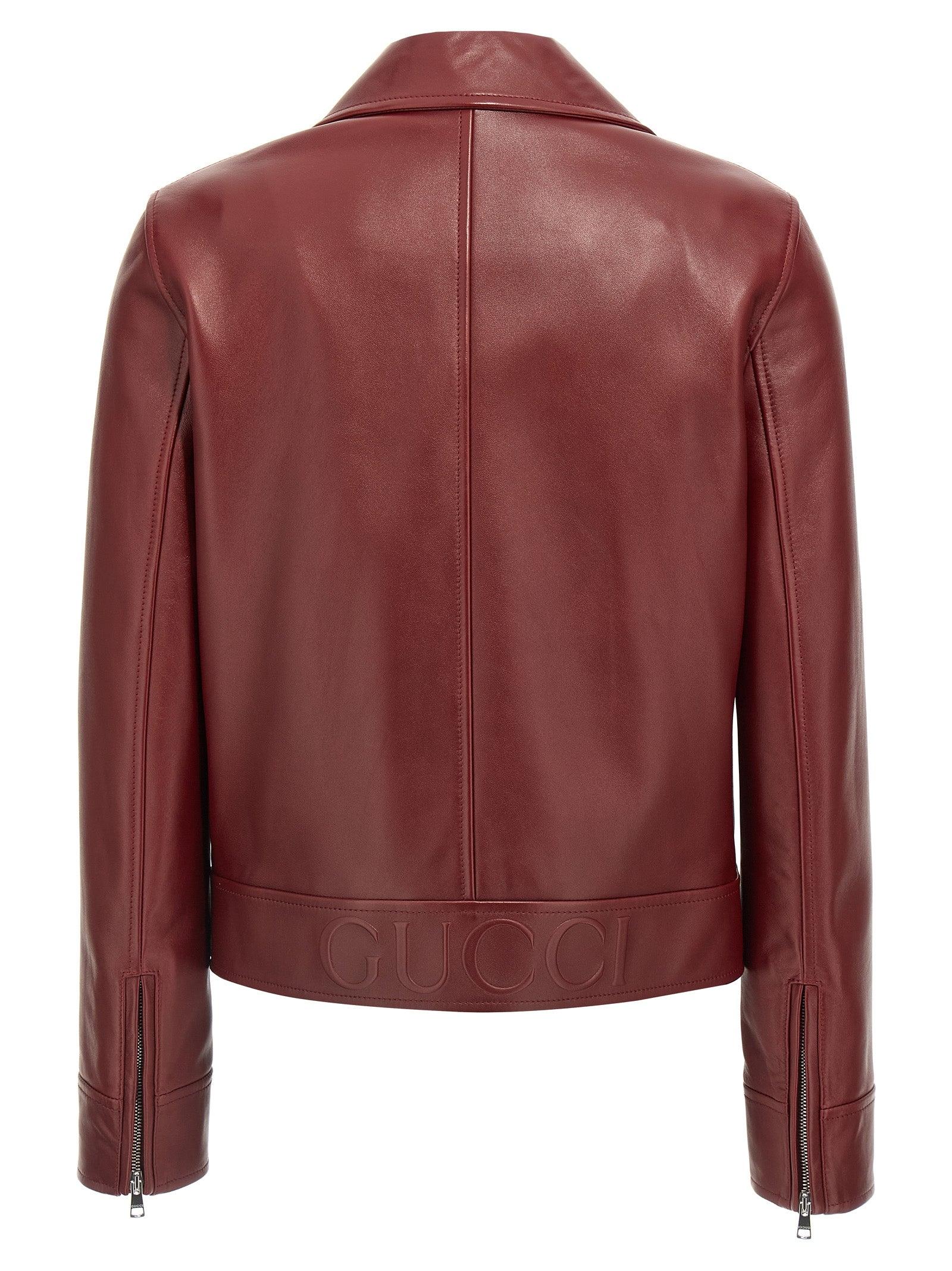 【関税&送料込】Gucci Giacca In Pelle Gg 792383_XJGSE_2603_003_100_0000