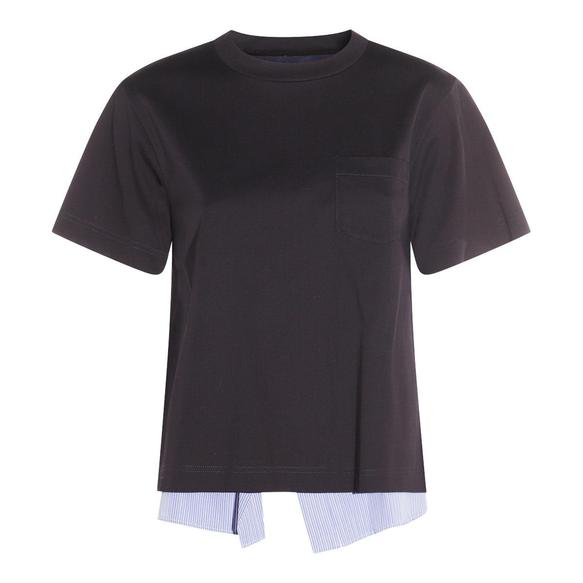 Tシャツ・カットソー sacai Double layer t-shirt Sacai Double Layer Crewneck T-shirt with Zip Detail men