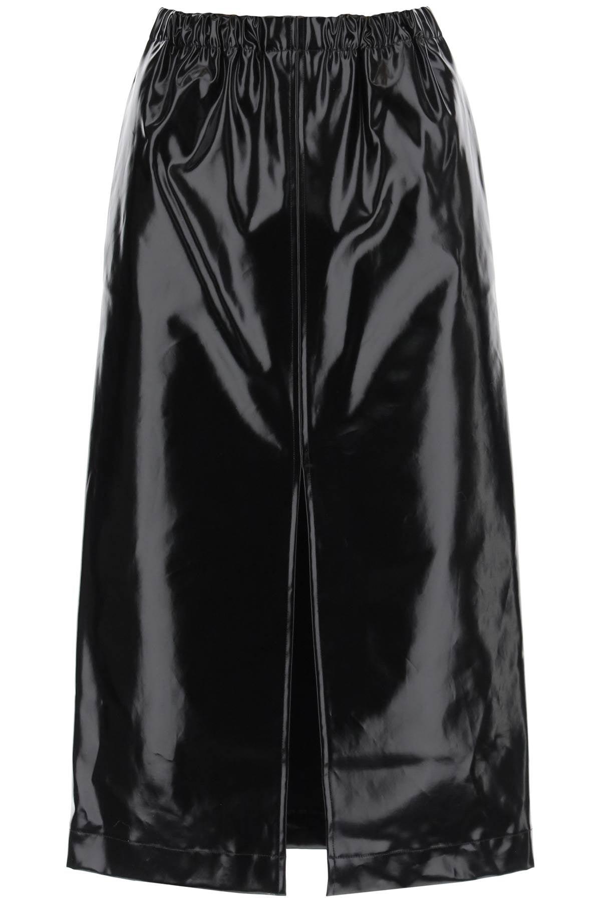 Maison Margiela Vinyl Pencil Skirt in Black Lyst UK