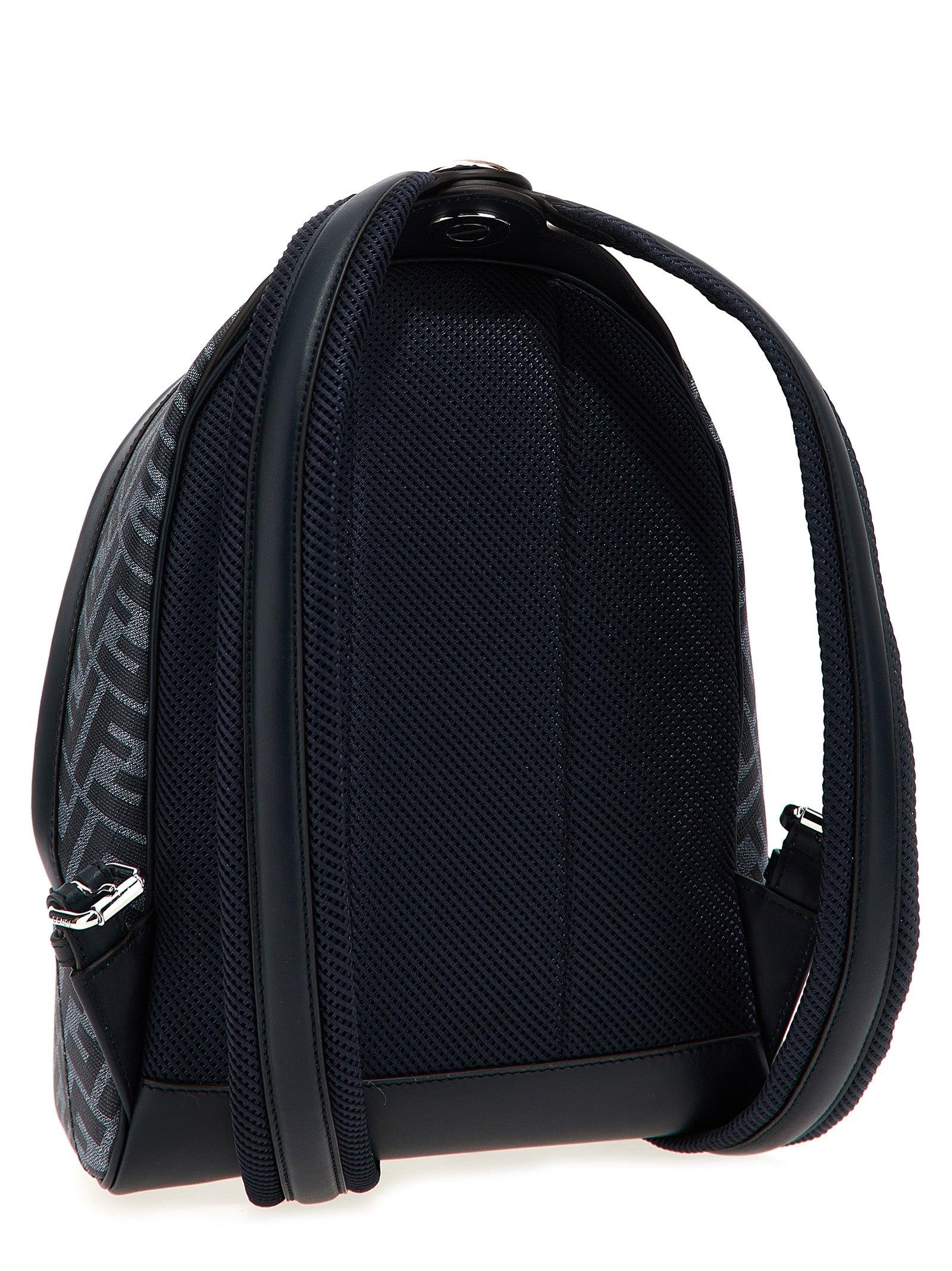 Fendi Chiodo Small Diagonal' Backpack in Black for Men | Lyst