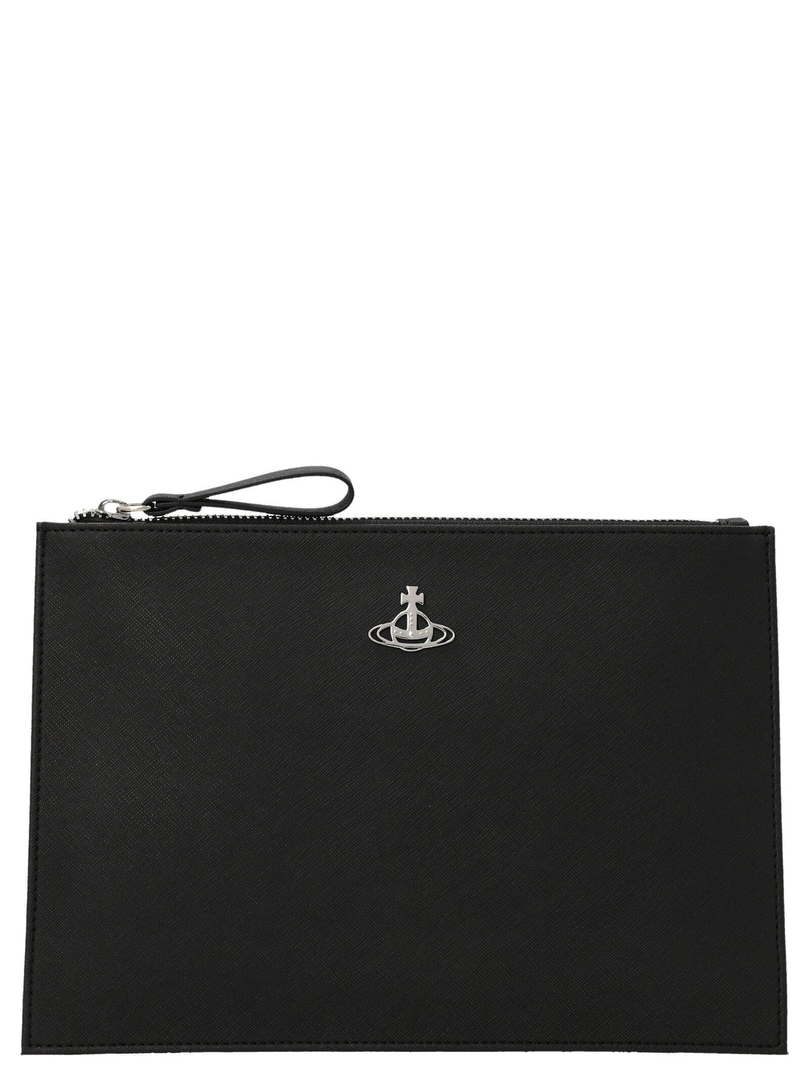 Vivienne Westwood Biogreen Printed Saffiano Leather Handbag