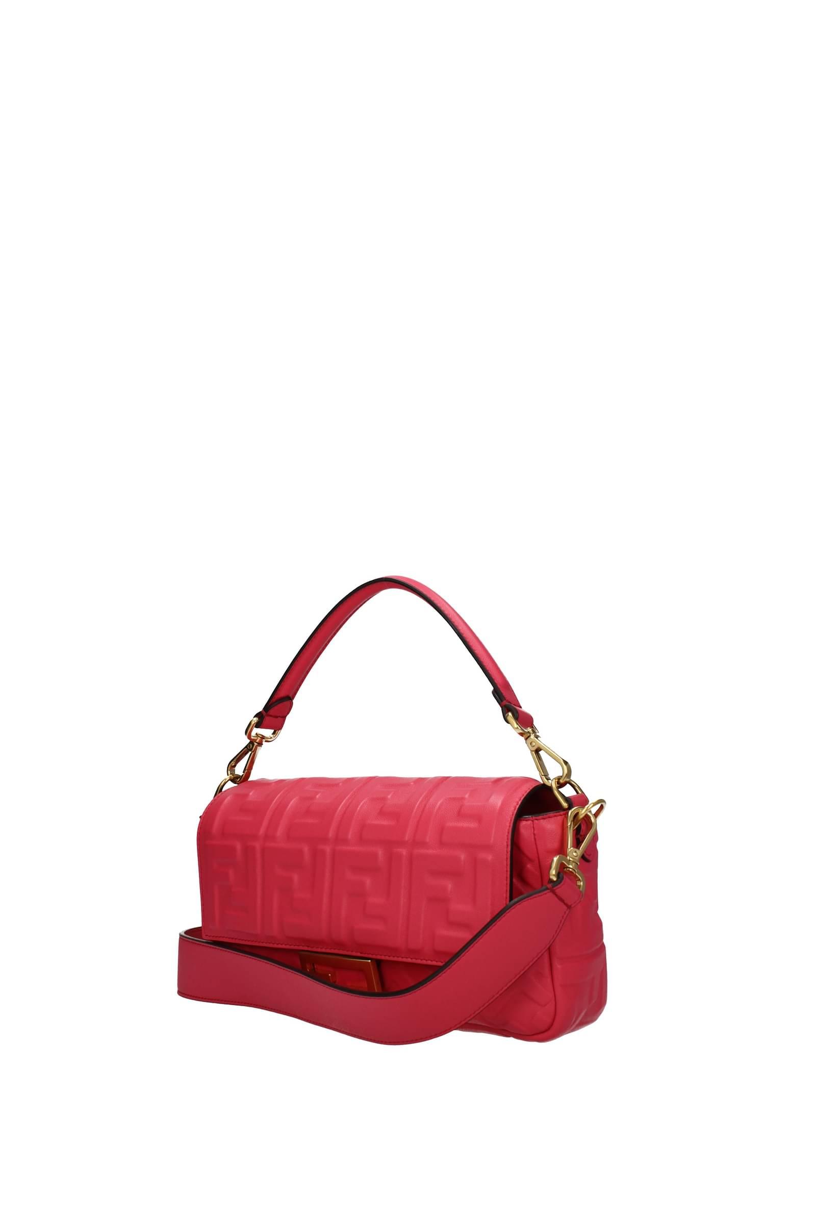 Baguette cloth handbag Fendi Brown in Cloth - 21639793