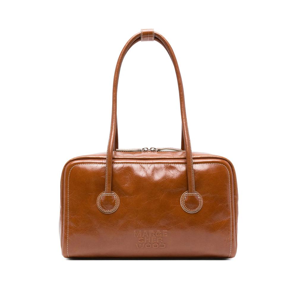 トートバッグ Marge Sherwood calf-suede top handle tote bag Marge Sherwood Calf-suede Top Handle Tote Bag In Brown