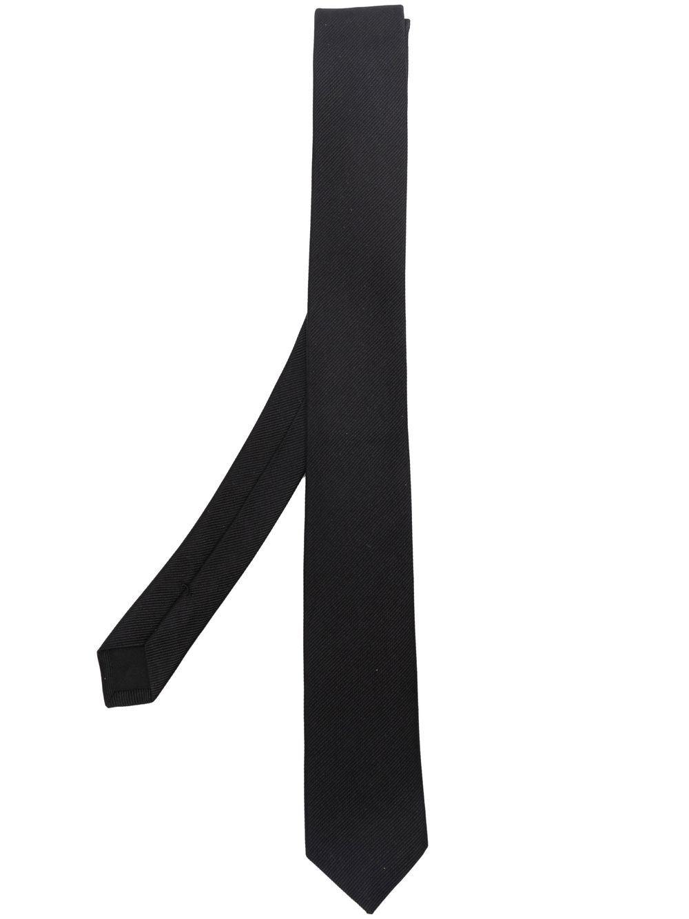 【関税＆送料込み】Saint Laurent Tie wide tie in silk grosgrain | Saint Laurent | YSL US