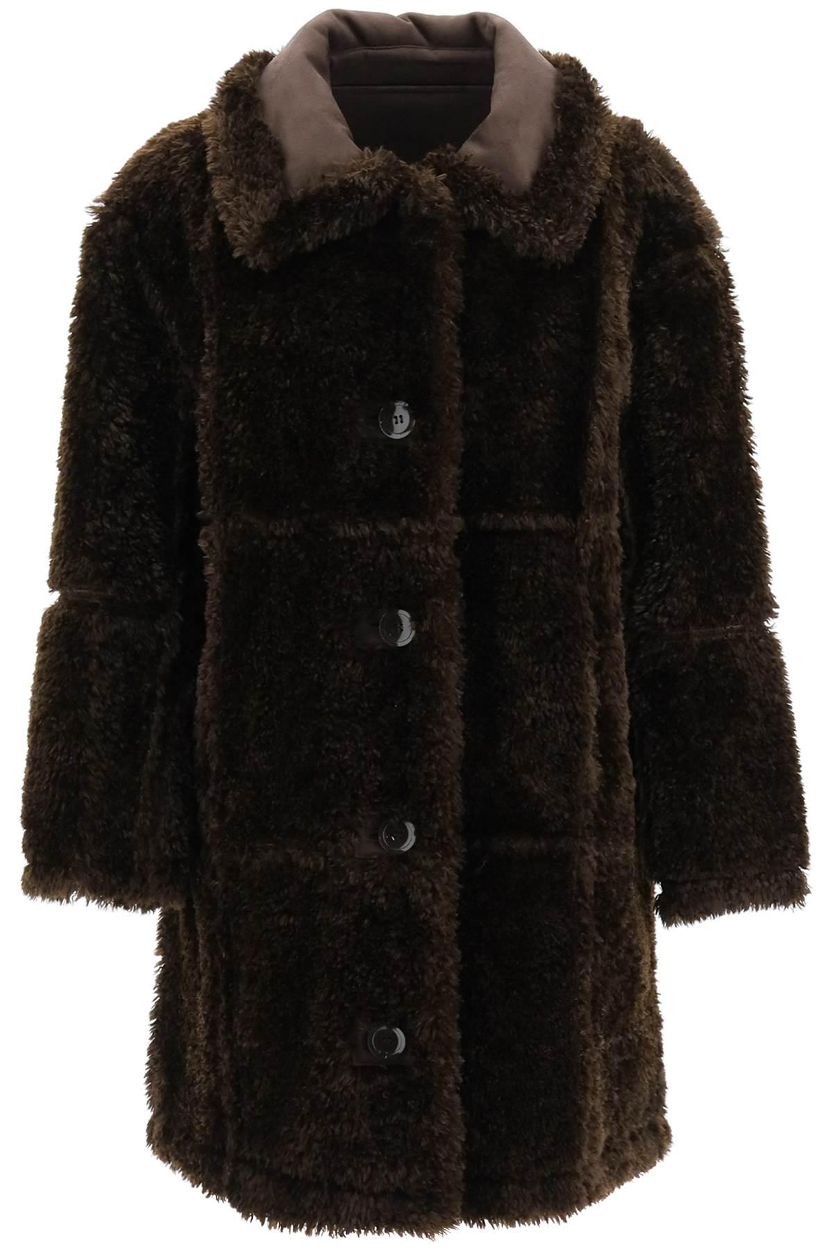 Stand Studio Tand Studio 'samira' Reversible Faux Shearling Coat