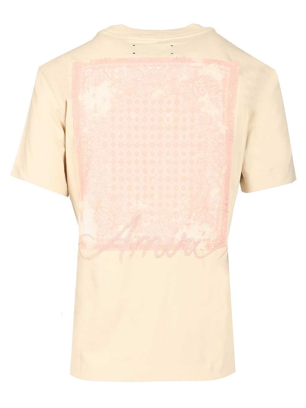 【可愛い♪】AMIRI Women Tops クールネック Tシャツ 可愛い♪】AMIRI Women Tops クールネック Tシャツ トップス