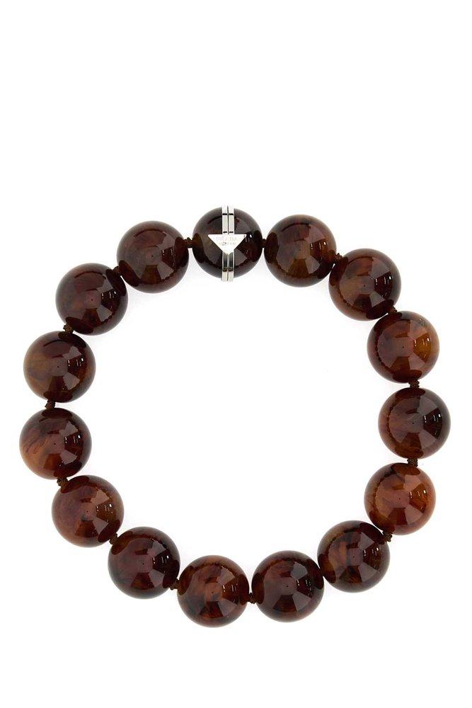 ネックレス・ペンダント PRADA PRINTED PEARLS NECKLACE Prada Printed Pearls Necklace | Lyst