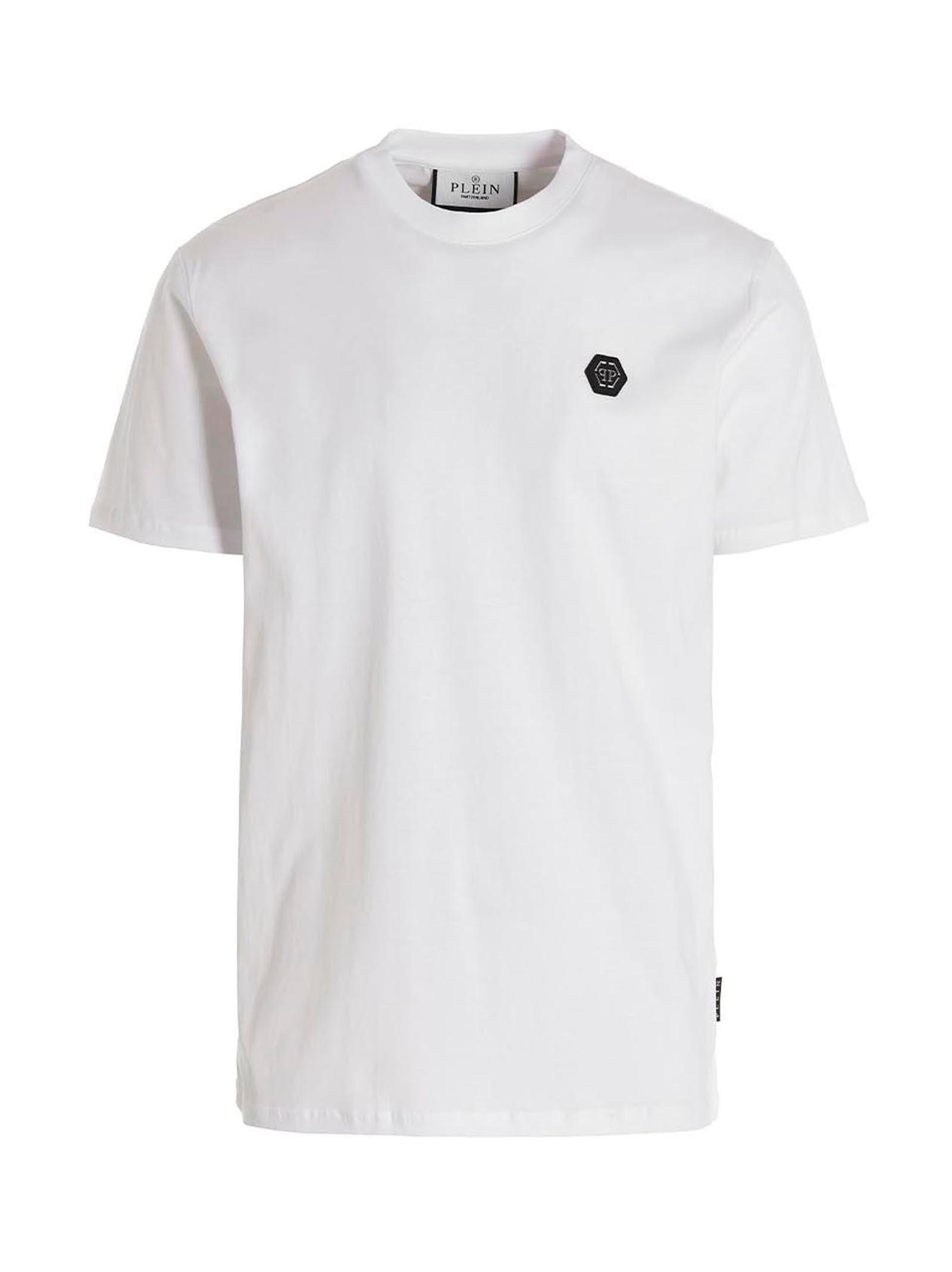 Philipp Plein 'gothic Plein' T-shirt in White for Men | Lyst