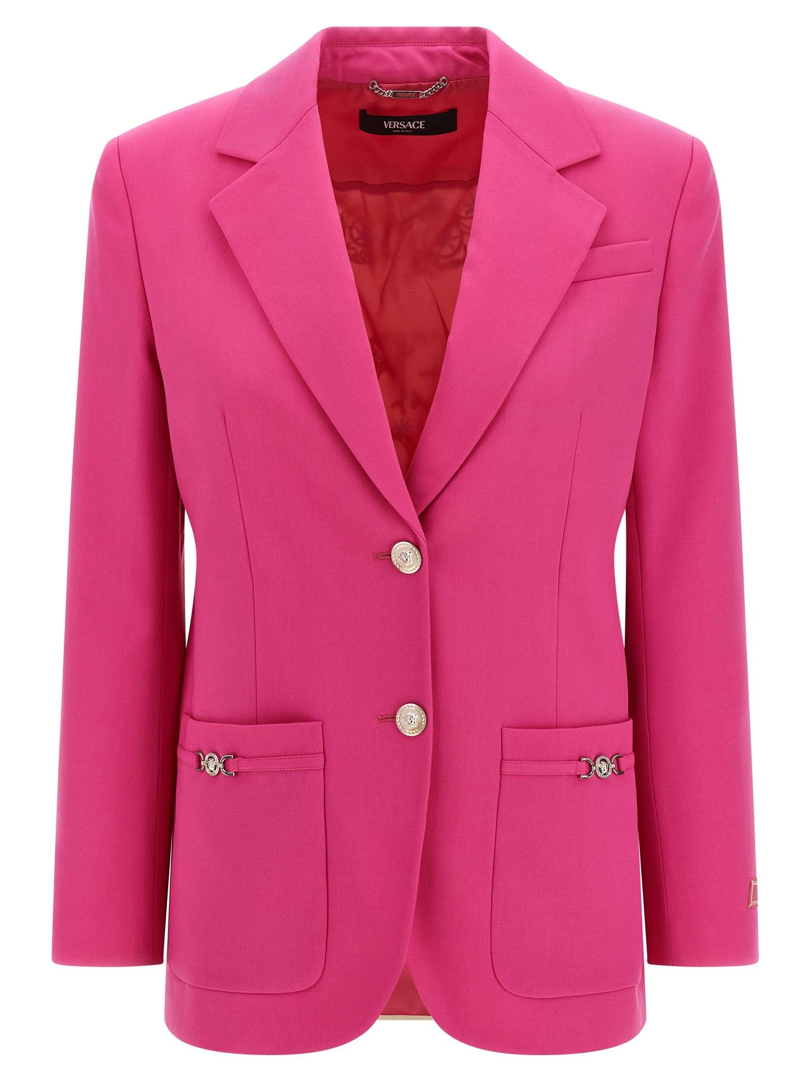 スーツ VERSACE Women Suit Jackets 10090951A081981PN50 Pink Versace Tailored Blazer | Pink | FARFETCH