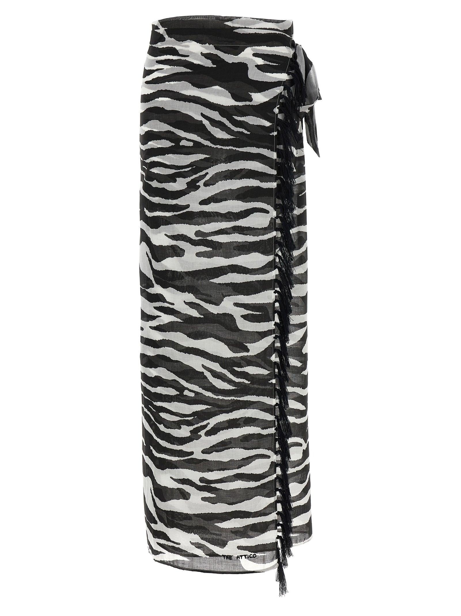 水着・ビーチグッズその他 THE ATTICO Zebra print sarong Zebra printed bikini for Women | THE ATTICO®