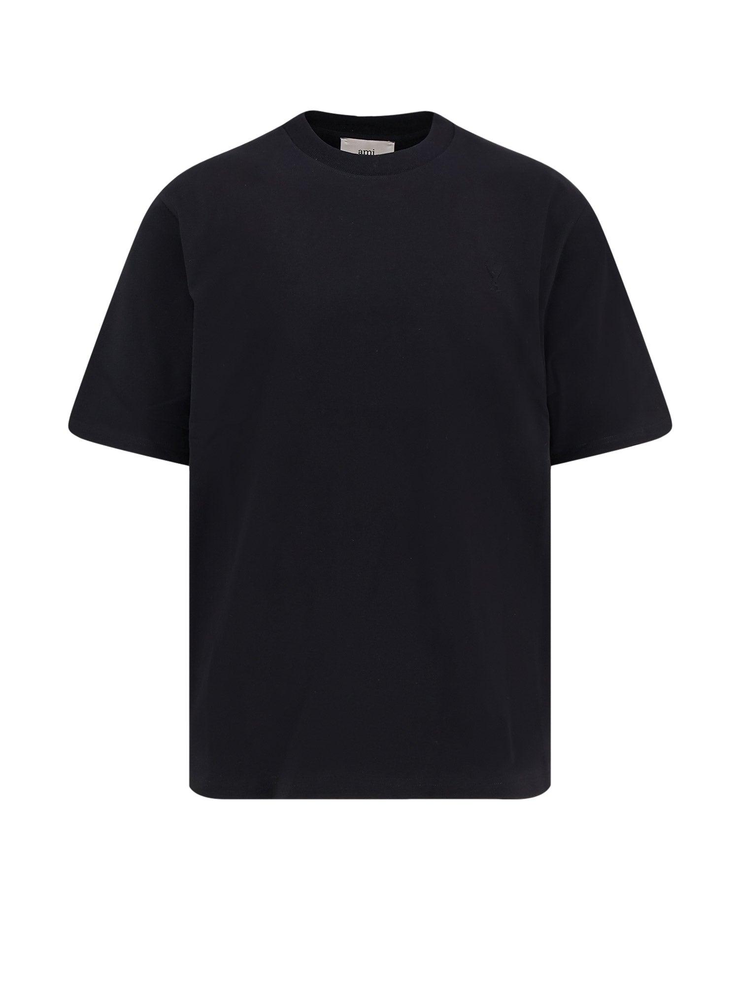 AMI｜SHORT-SLEEVED ROUND NECK T-SHIRTS (UTS021 PA0015 26 251482F110007_1.jpg