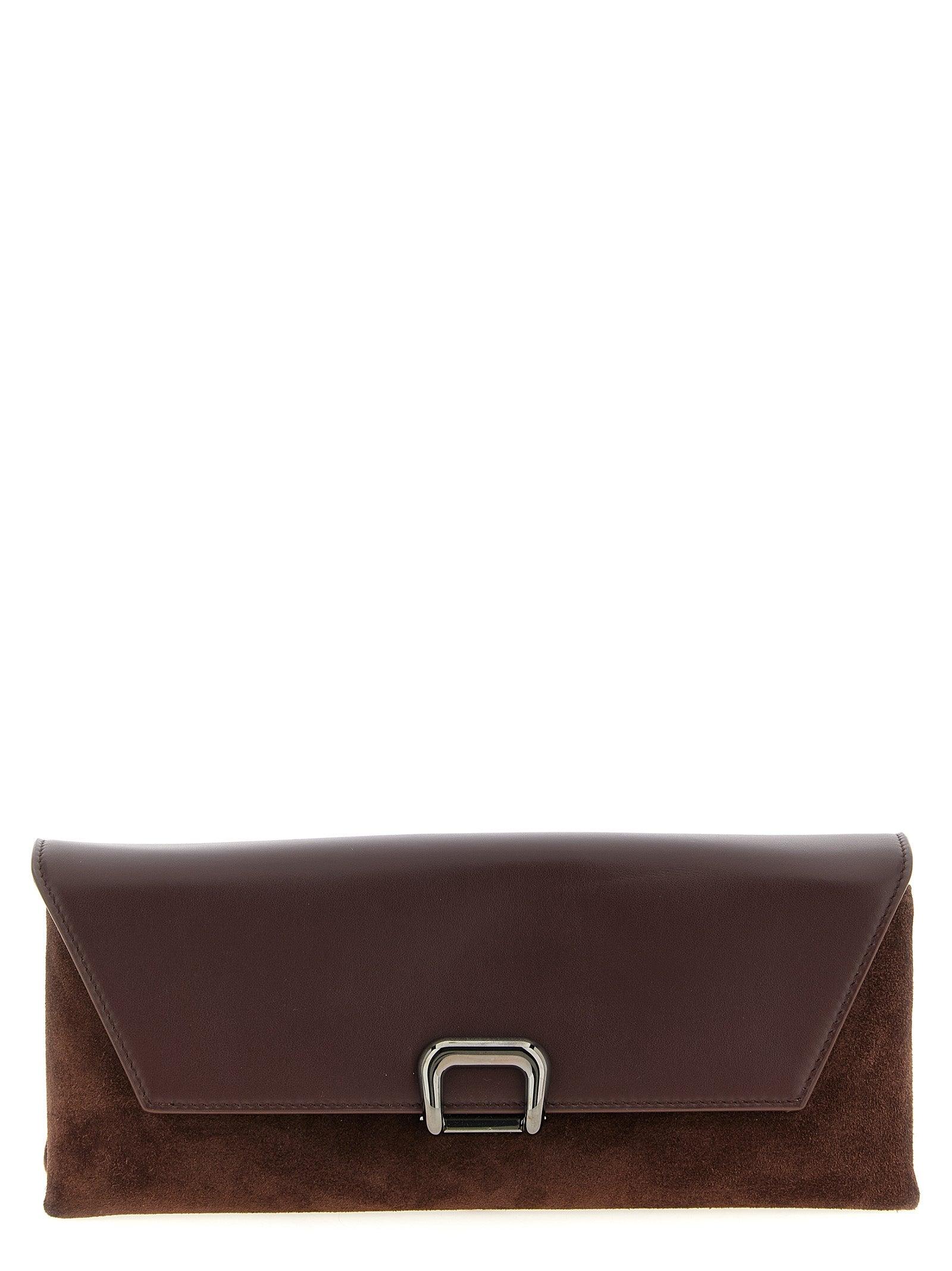 クラッチバッグ Brunello Cucinelli Clutch In Pelle Scamosciata Brunello Cucinelli Clutches and evening bags for Women