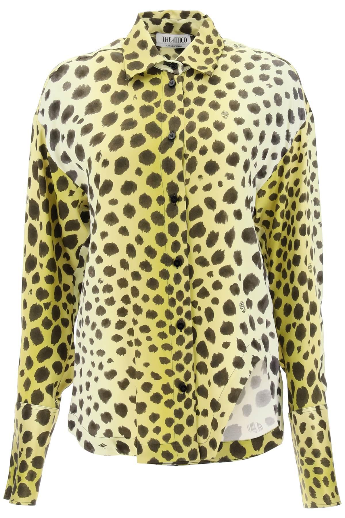 yellow cheetah print shirt