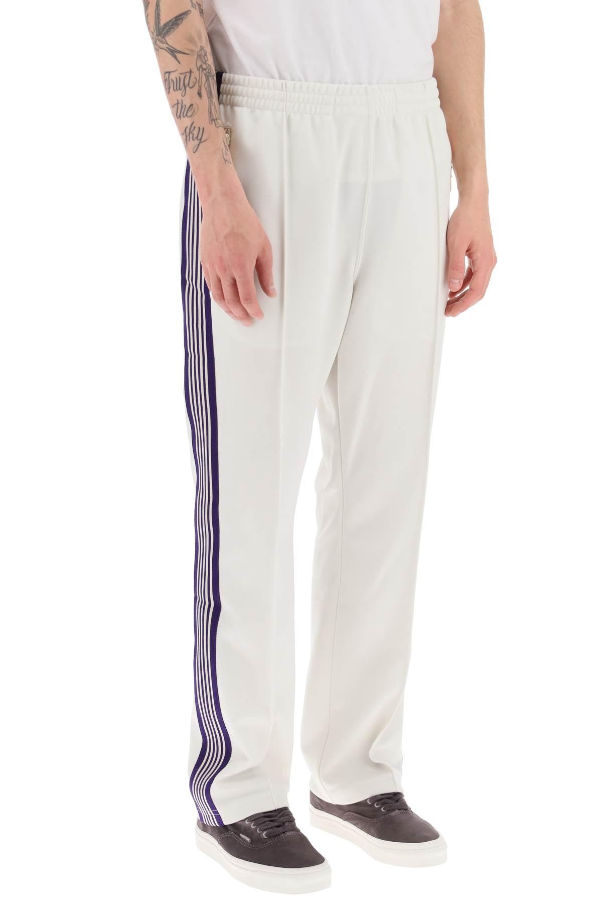Needles 'narrow' Track Pants With Side Bands in White for