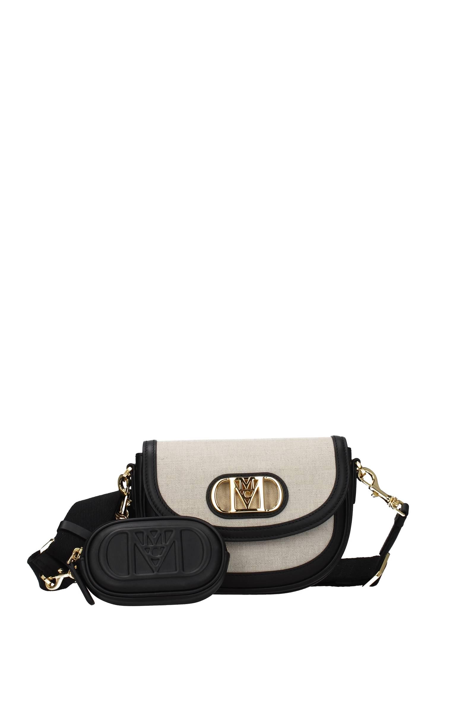 MCM Crossbody Bag Fabric Black Lyst