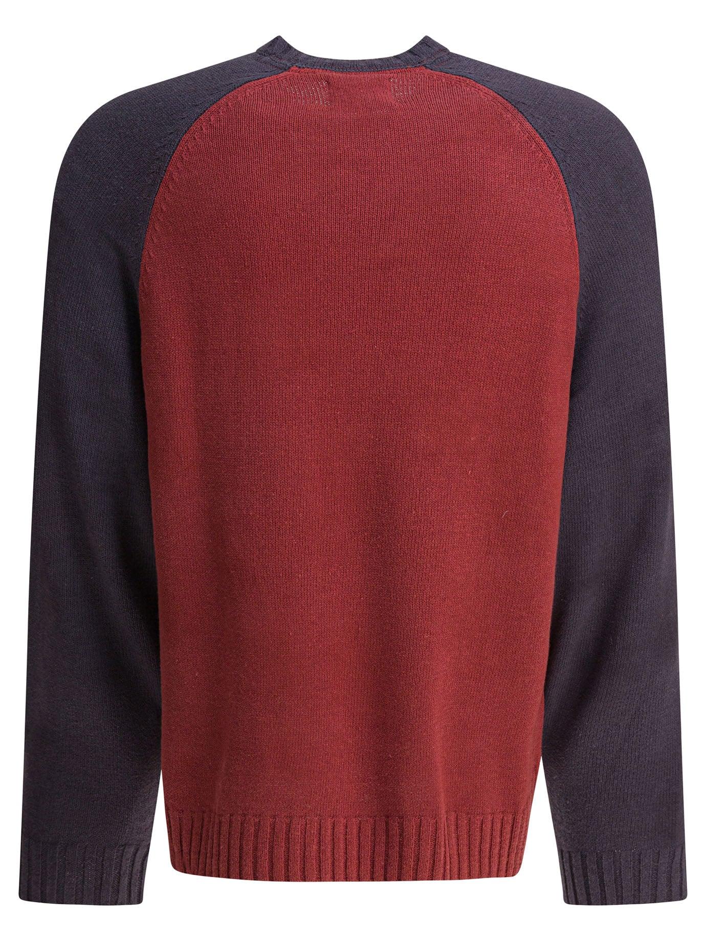 Stussy Colorblocked Raglan Crew in Red for Men | Lyst