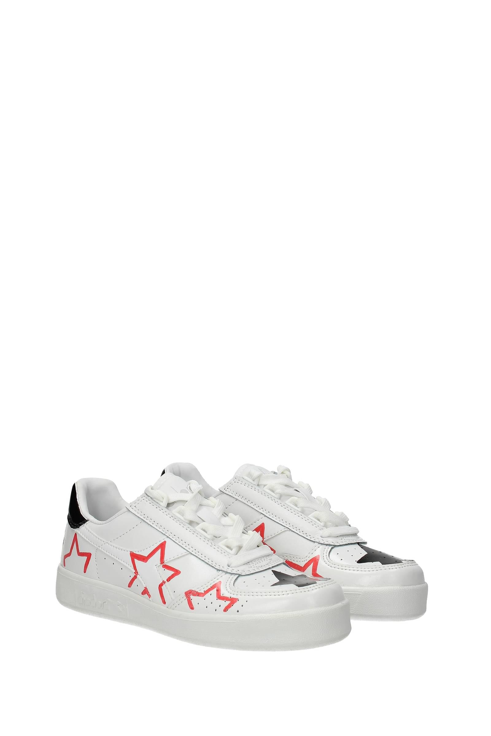 Diadora Sneakers The Editor B Elite Leather White Red | Lyst