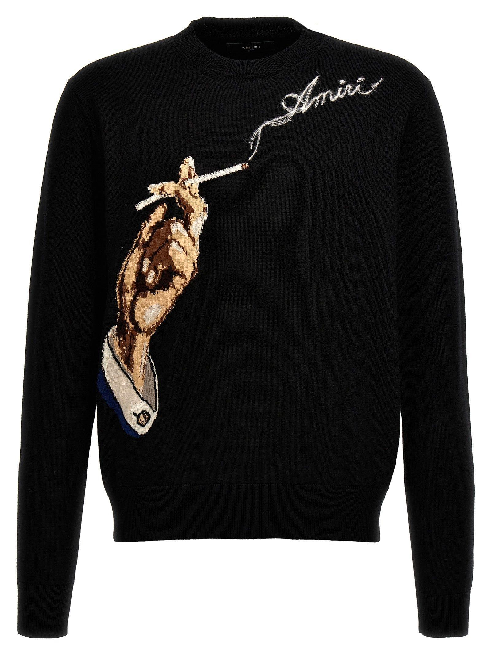 Amiri Smoke Sweater Cardigans in Black for Men Lyst