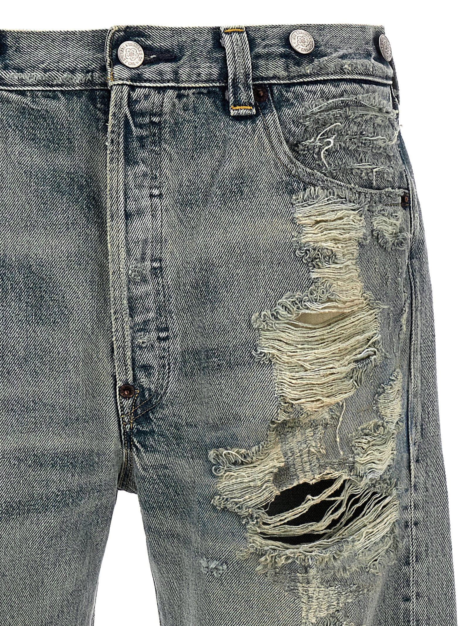 KENZO Levi'S 501 1933 Distressed Jeans Stone Dirty in Blue for Men