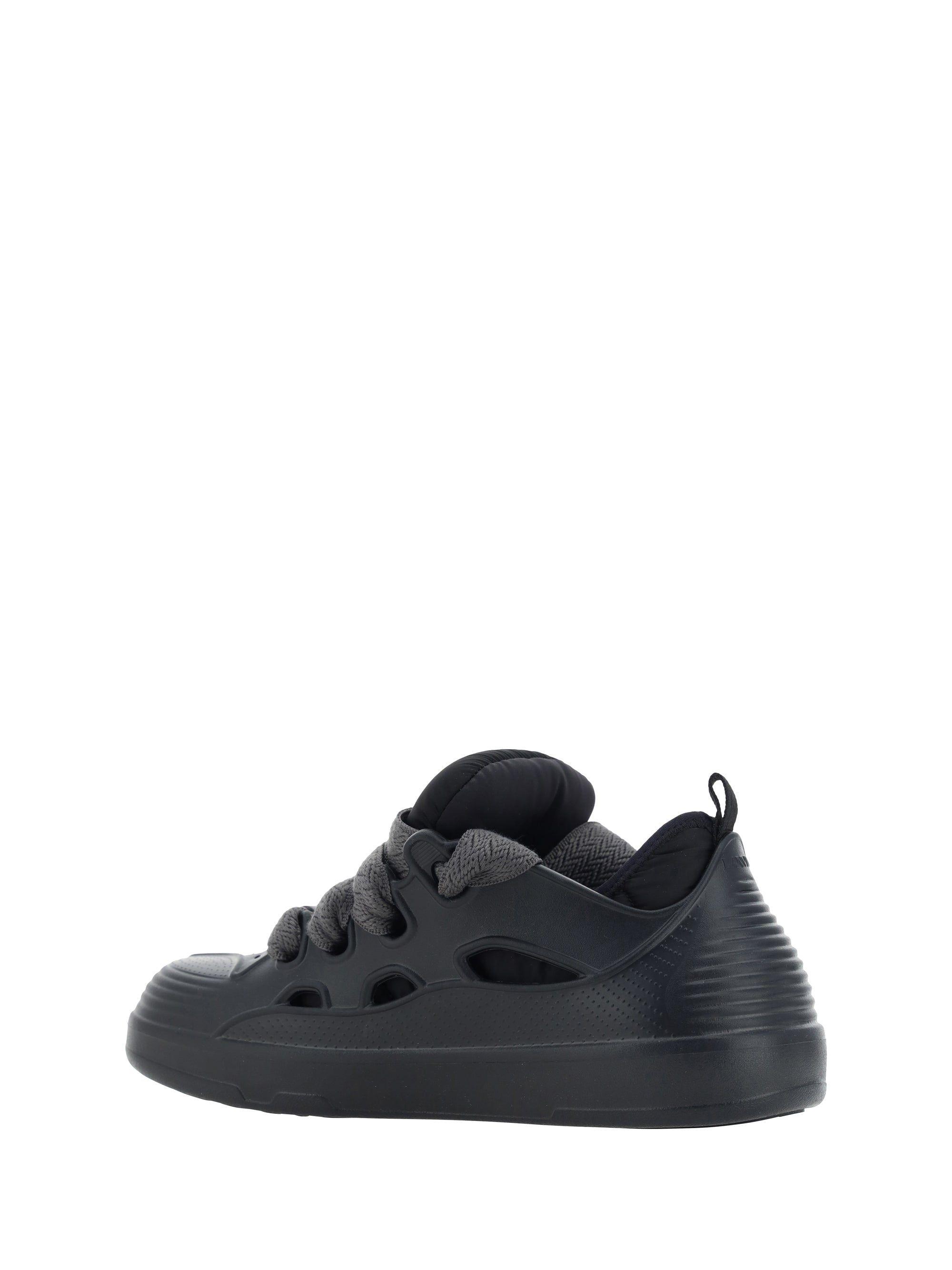 Lanvin Curb Interchangeable Nylon Insoles Sneakers in Black for Men | Lyst