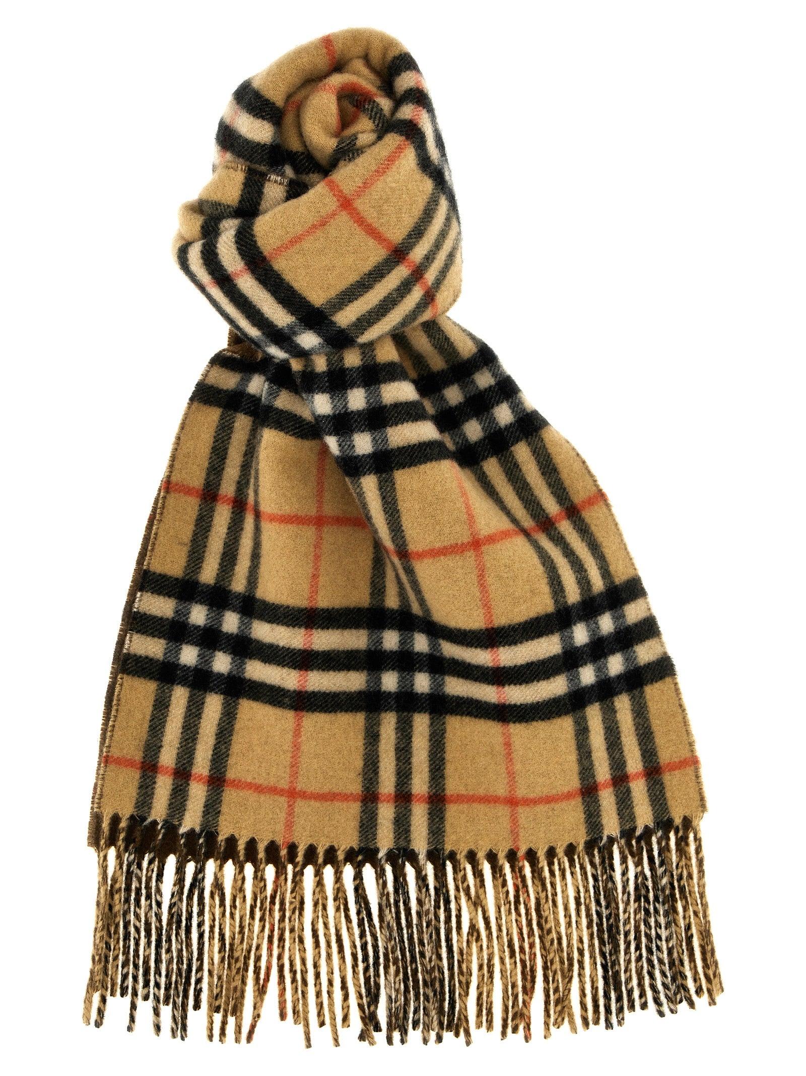 Burberry vintage check scarf antique yellow sale
