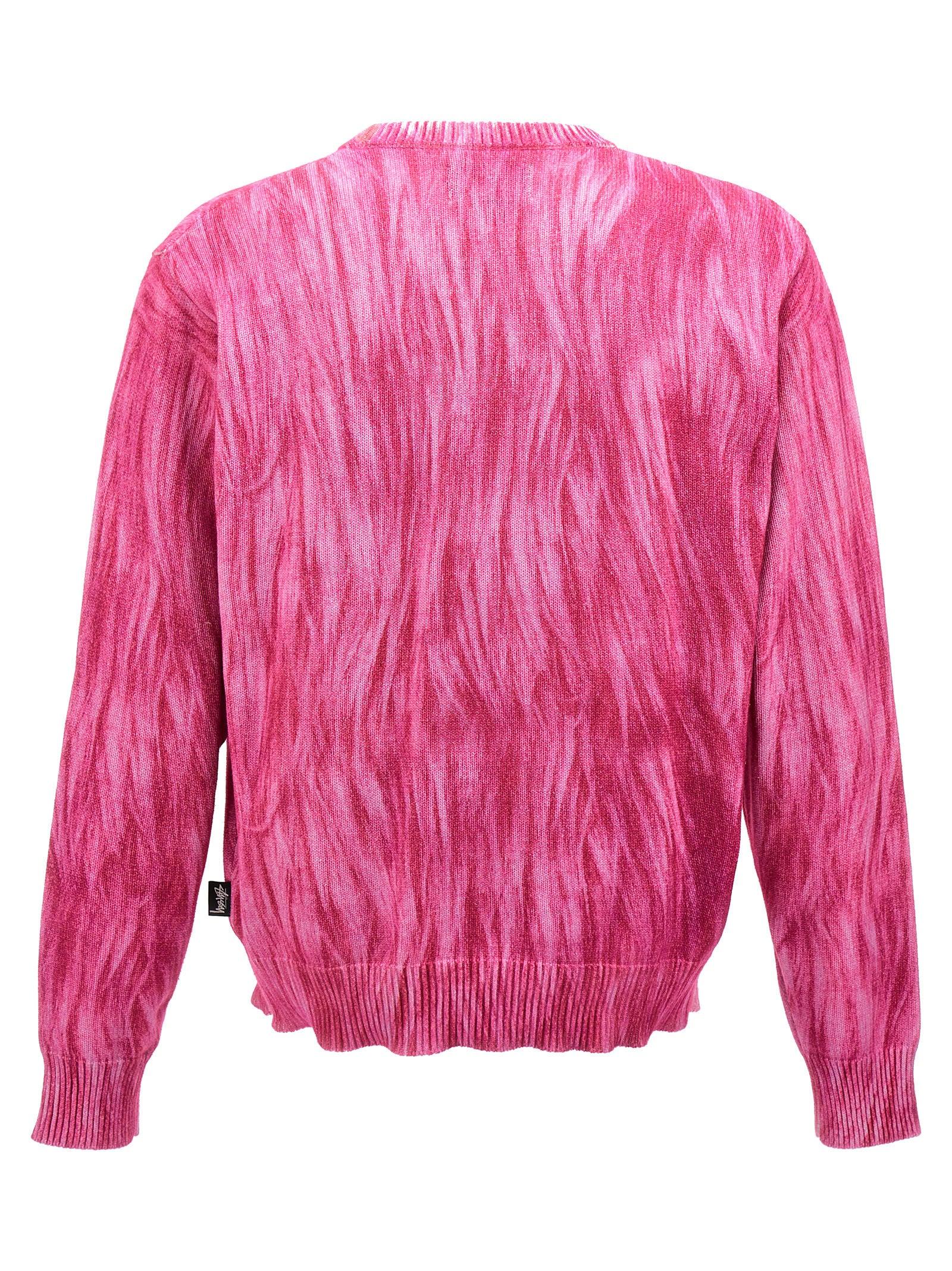 Stussy Printed Fur Sweater, Cardigans in Pink for Men | Lyst