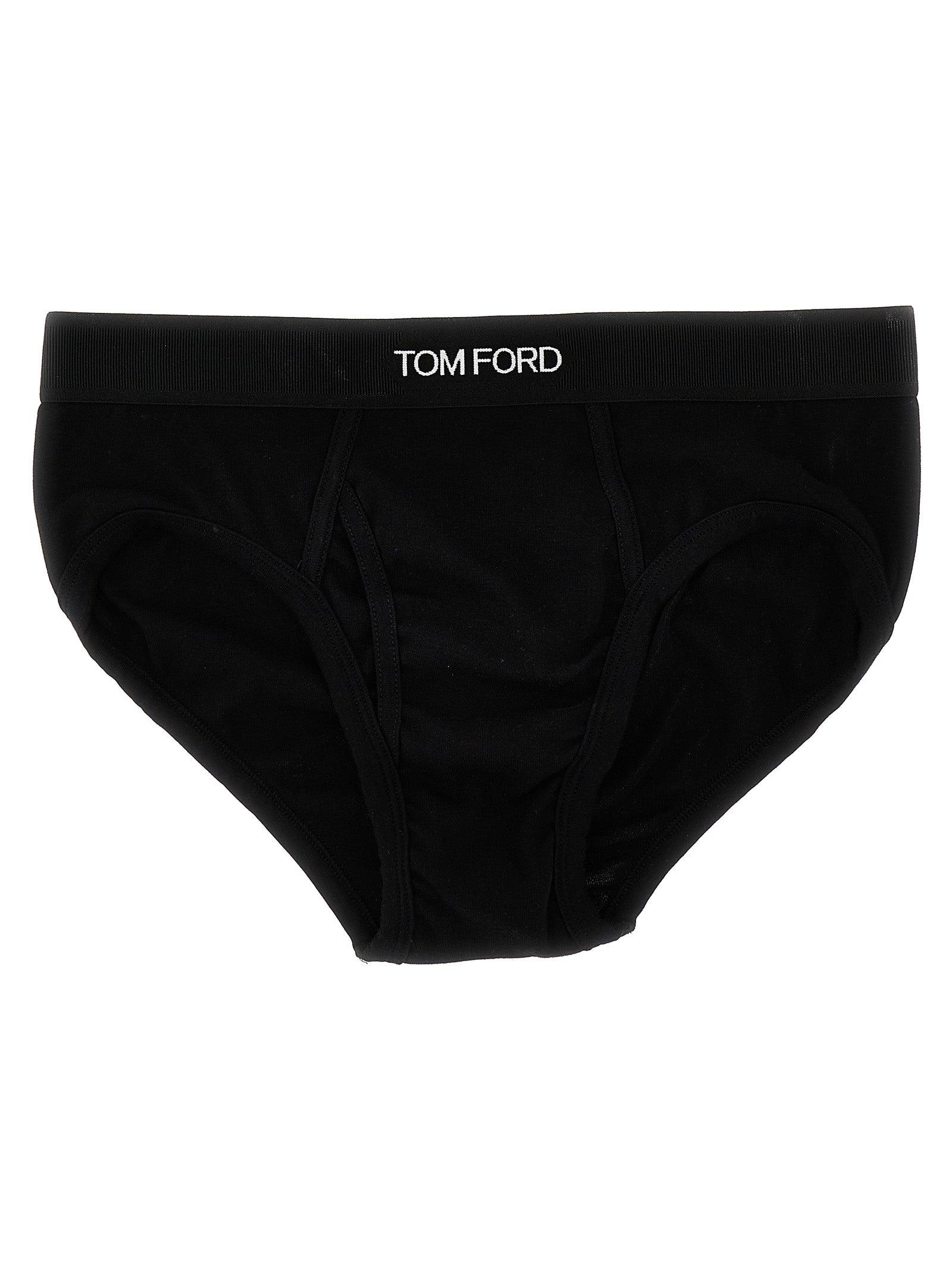 Tom Ford Logo Briefs Underwear, Body in Black for Men | Lyst