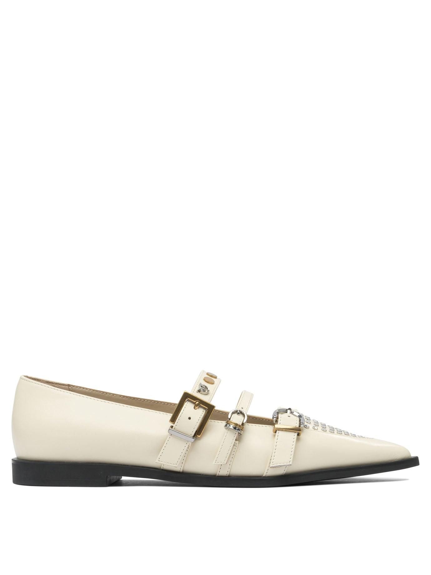 VIP【関税送料無料】希少 PINKO BROWN LEATHER FLATS 102747A0F1-D01Q-04