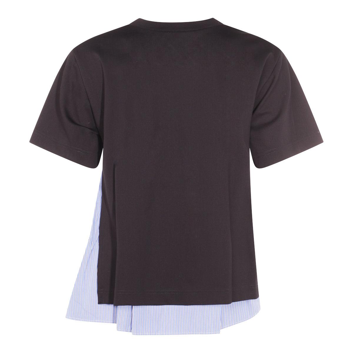 Tシャツ・カットソー sacai Double layer t-shirt Sacai Double Layer Crewneck T-shirt with Zip Detail men