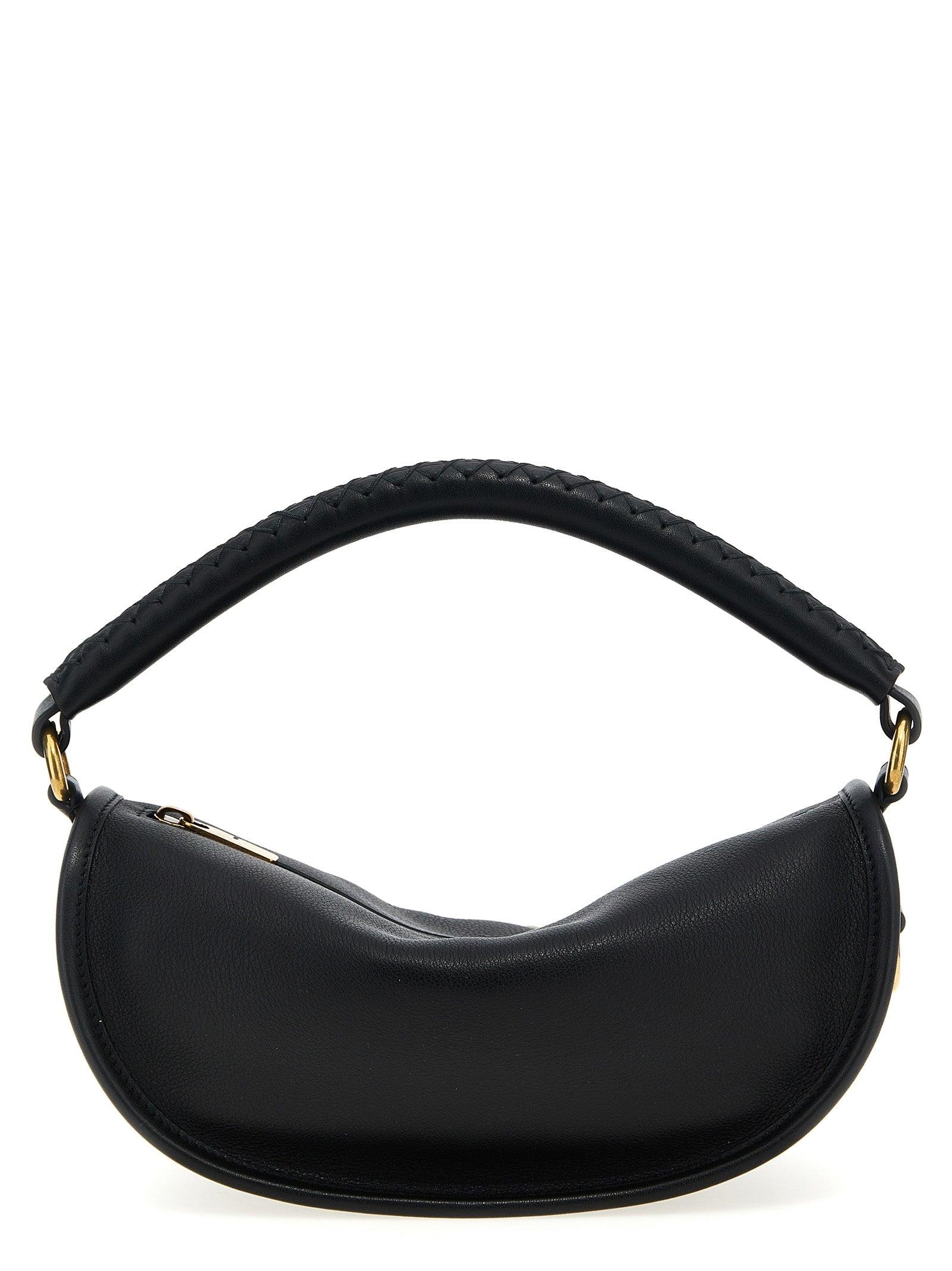 【関税＆送料込み】Burberry Black Leather Clip Shoulder Bag B Clip Shoulder Bag in Black - Women, Leather | Burberry