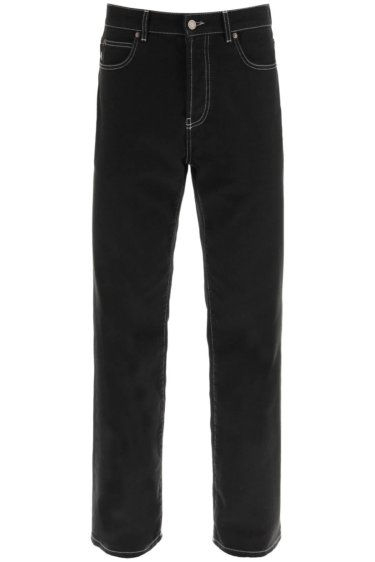 MSGM Five-pocket baggy Jeans in Black for Men | Lyst