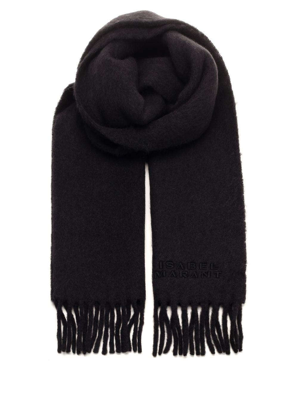 スカーフ Fouzy Gd Scarf - Isabel Marant - Wool - Black マフラー・ストール Isabel Marant Fouzy Gd Sacrf - Isabel