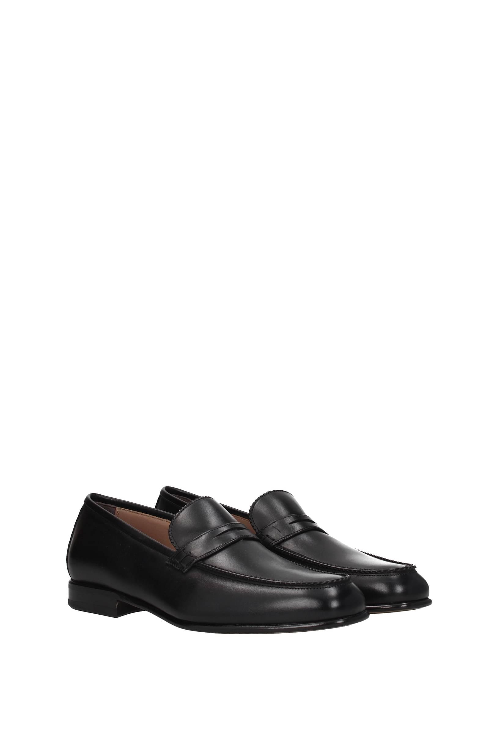 Ferragamo Loafers Lord Leather in Black for Men