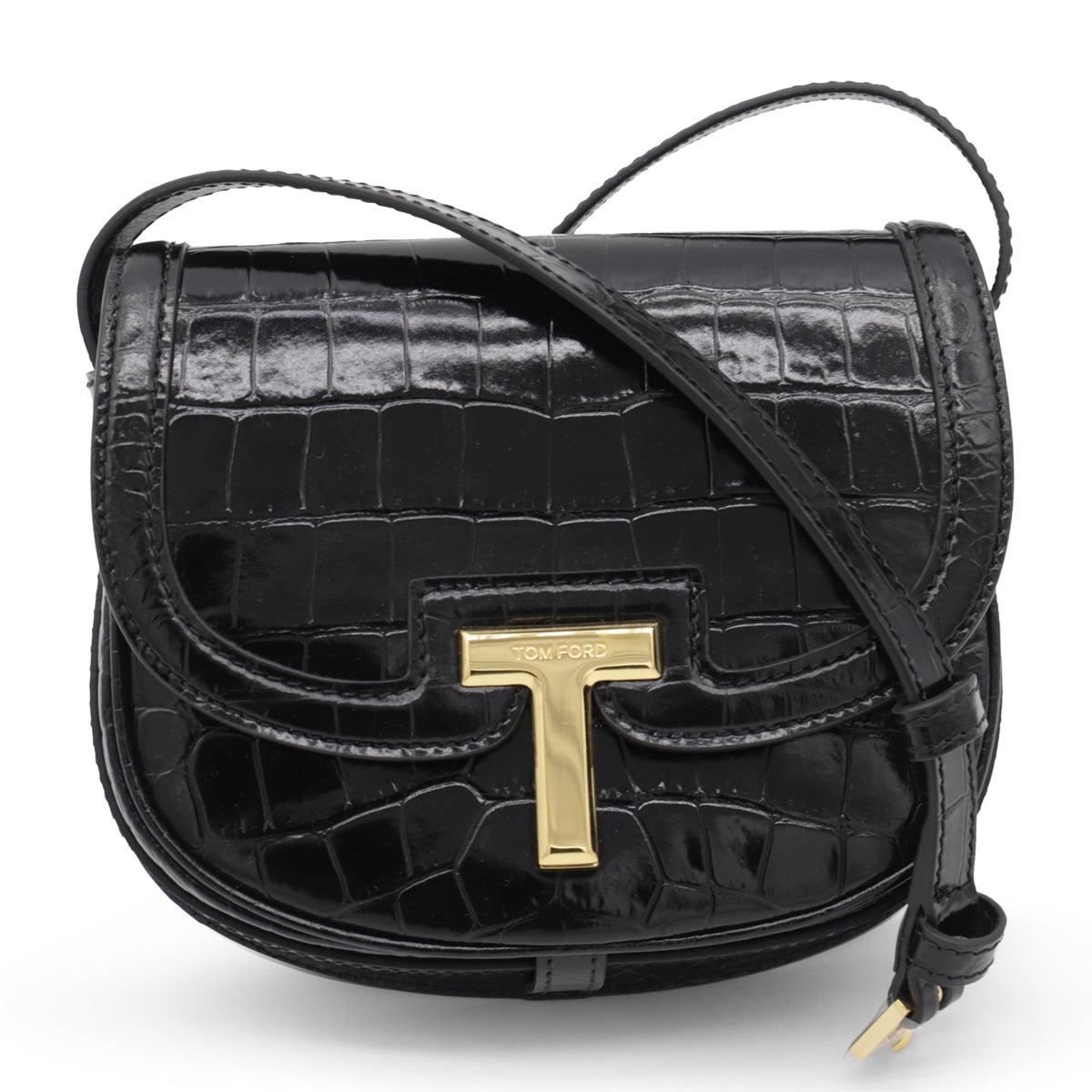 ショルダーバッグ・ポシェット TOM FORD Woman Shoulder bag Natural L1384LLCL104 U2015 Tom Ford - Jennifer Black Grain Leather Mini Shoulder Bag