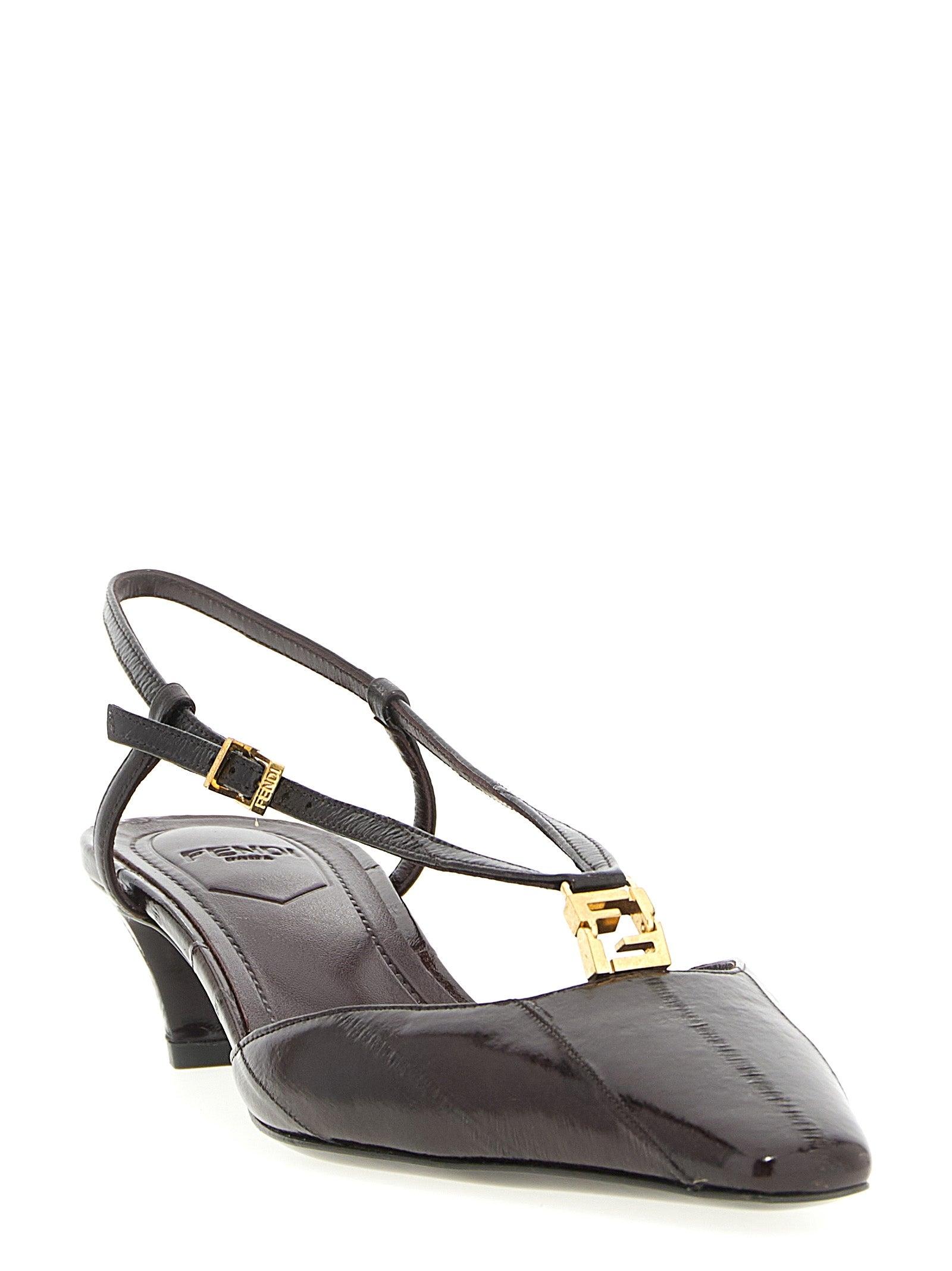 Fendi Ffold' Slingback in Black Lyst