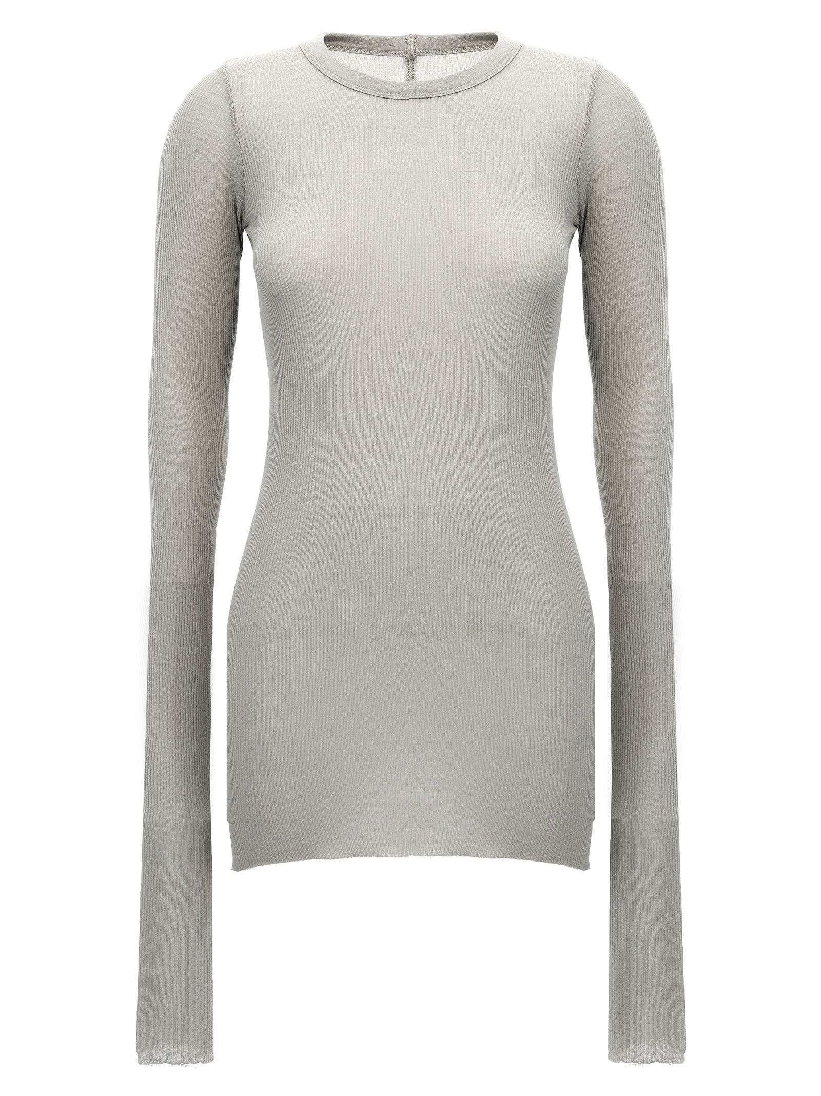 トップス Rick Owens  LS T Rick Owens Rib Ls T T-Shirt in Gray | Lyst