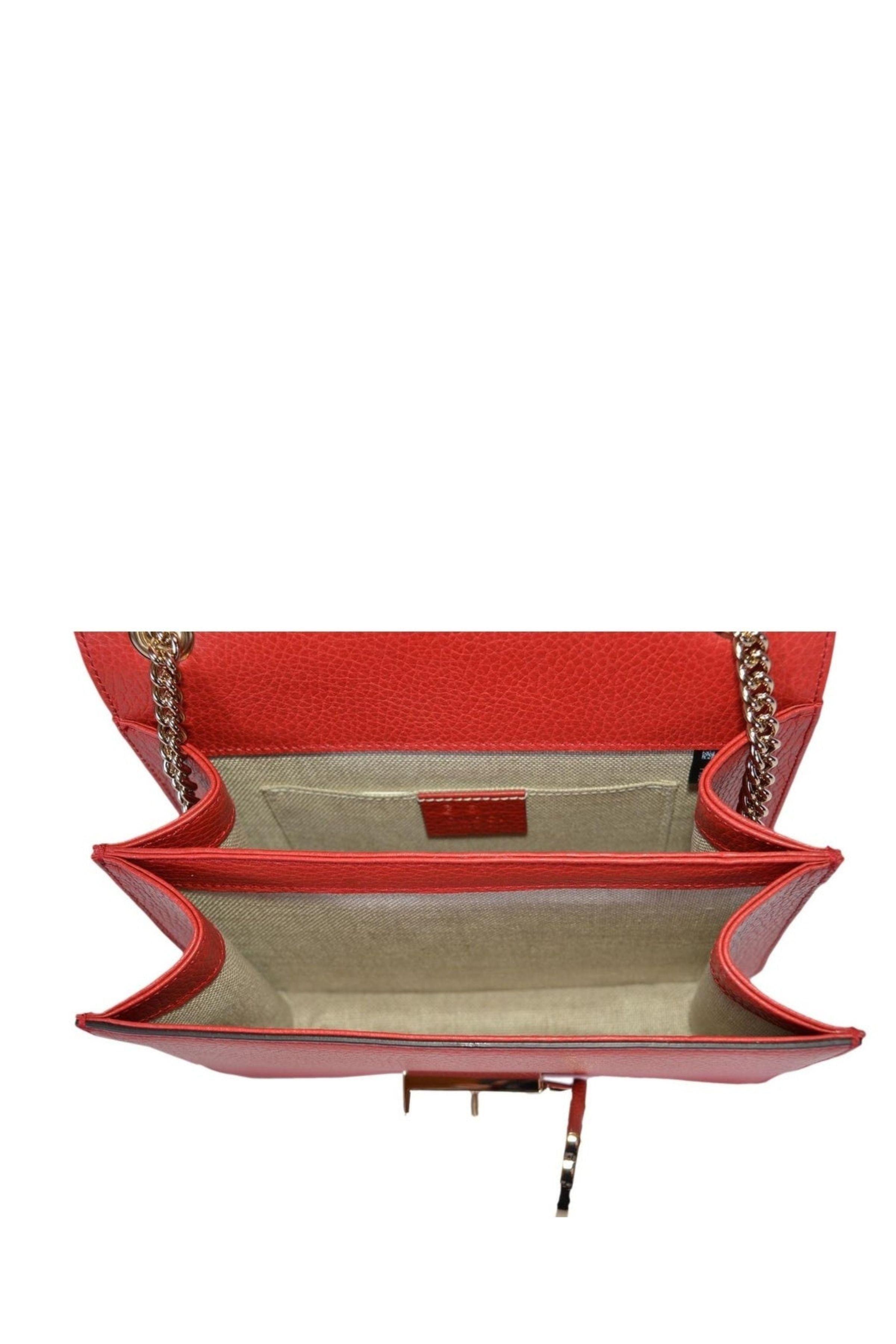 Gucci Small Messenger with Double GG Bag in Red | Runway Catalog