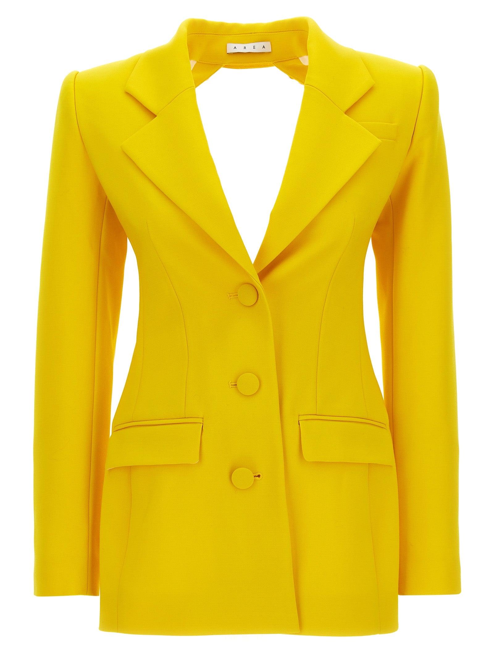 yellow blazer jacket womens