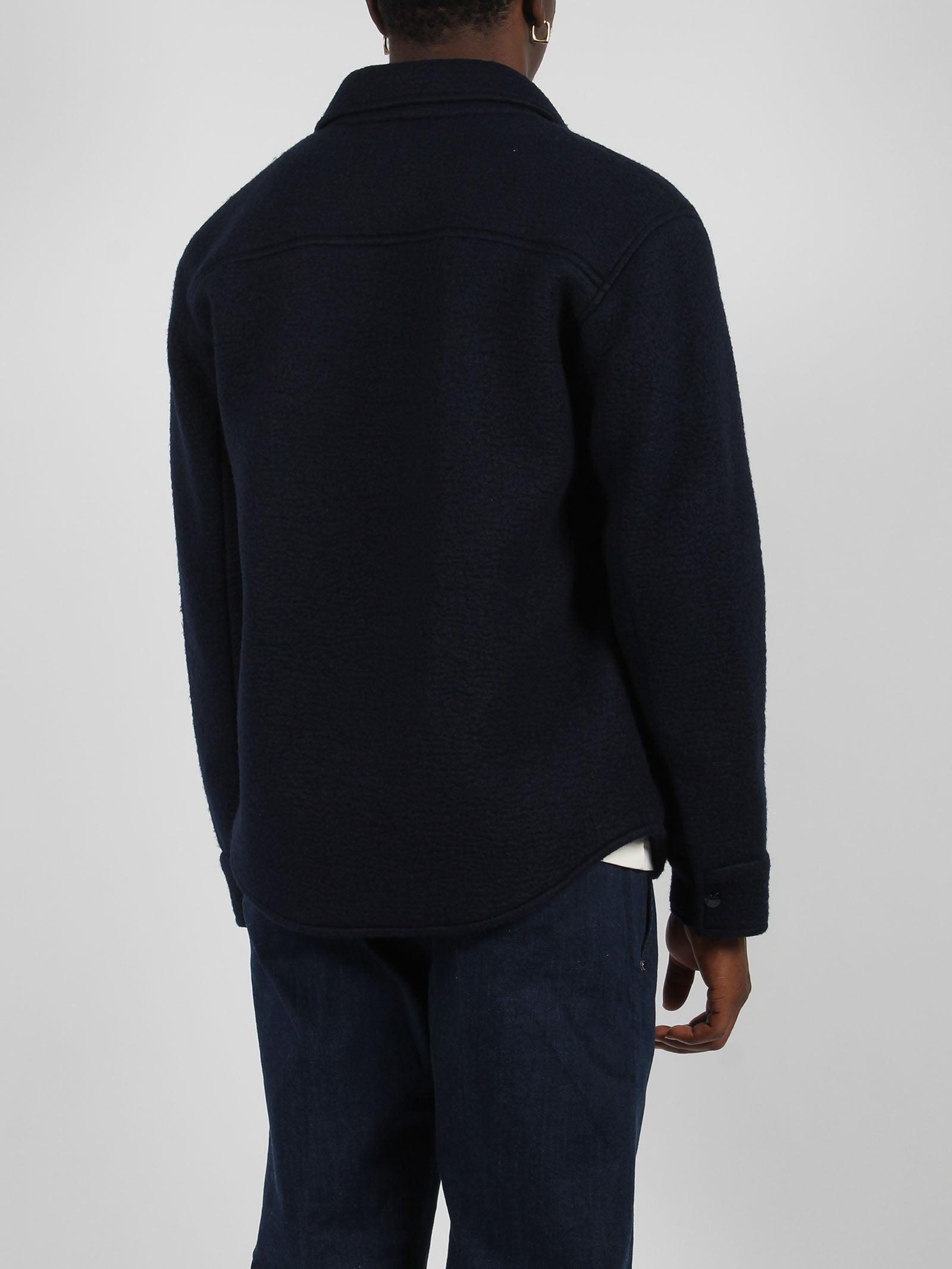 Moncler Pile Shirt in Blue for Men | Lyst UK