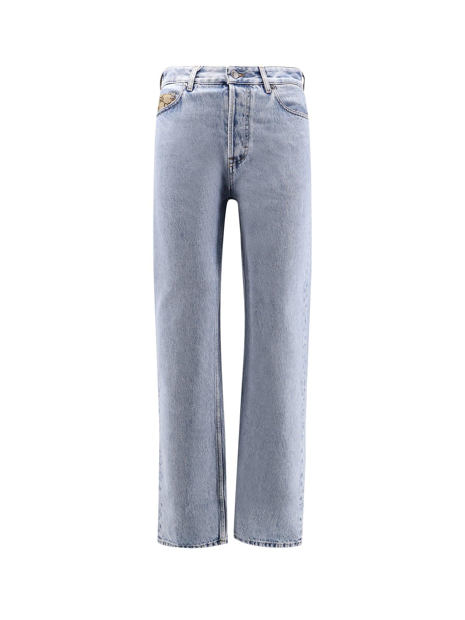 【グッチ】 Denim - Straight-Leg Jeans デニム・ジーパン Gucci straight-leg Jeans | Black | FARFETCH