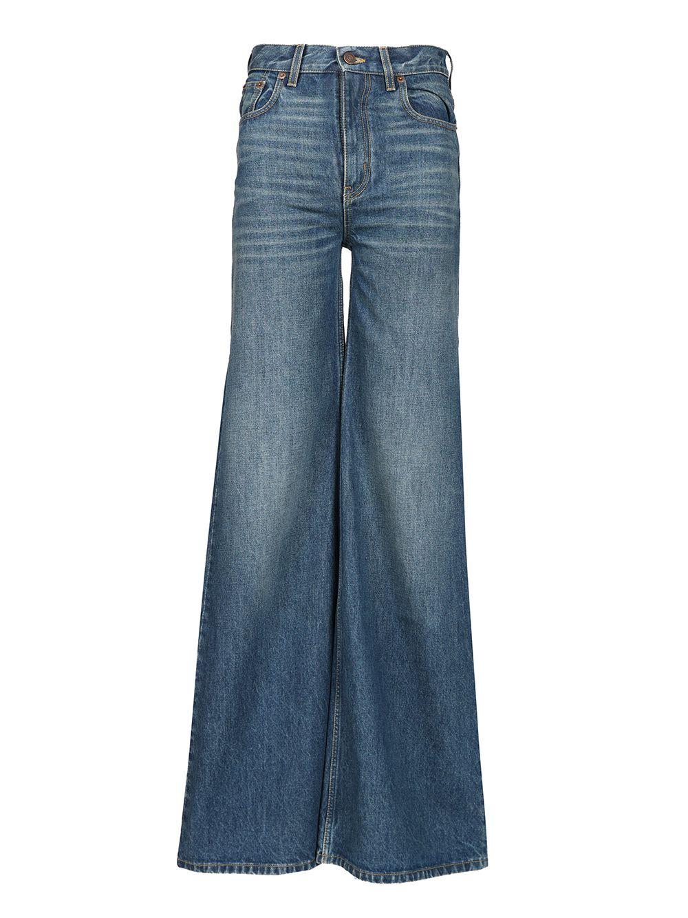 デニム・ジーパン Chloe Jeans Ampio In Cotone Chloé Straight Cropped Jeans In Denim | Chloé US